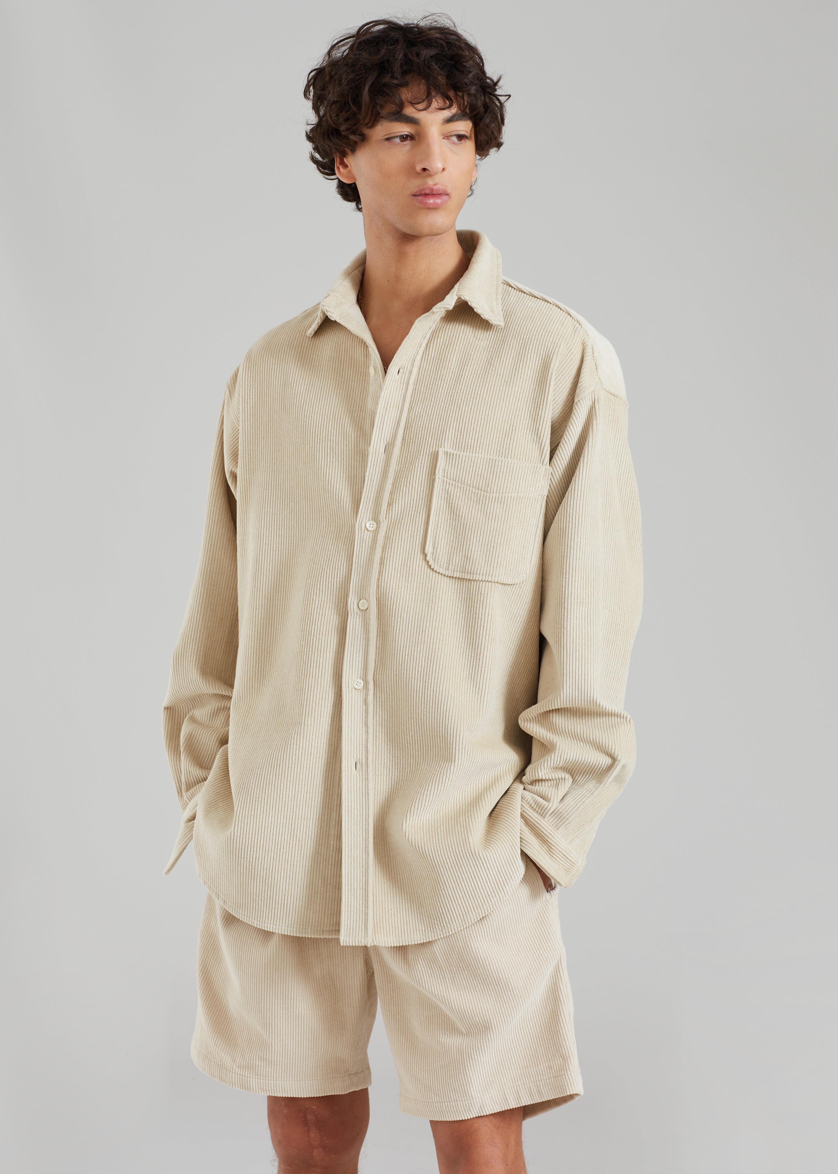 Camden Corduroy Shirt - Cream - 6
