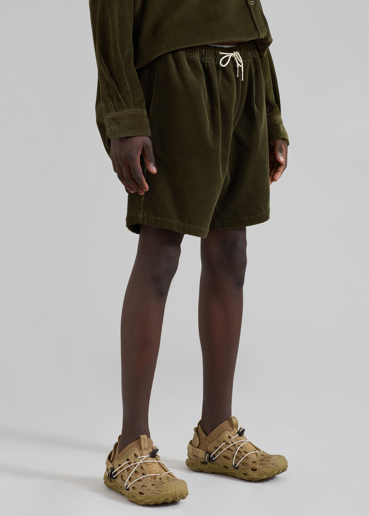 Camden Corduroy Shorts - Olive - 5