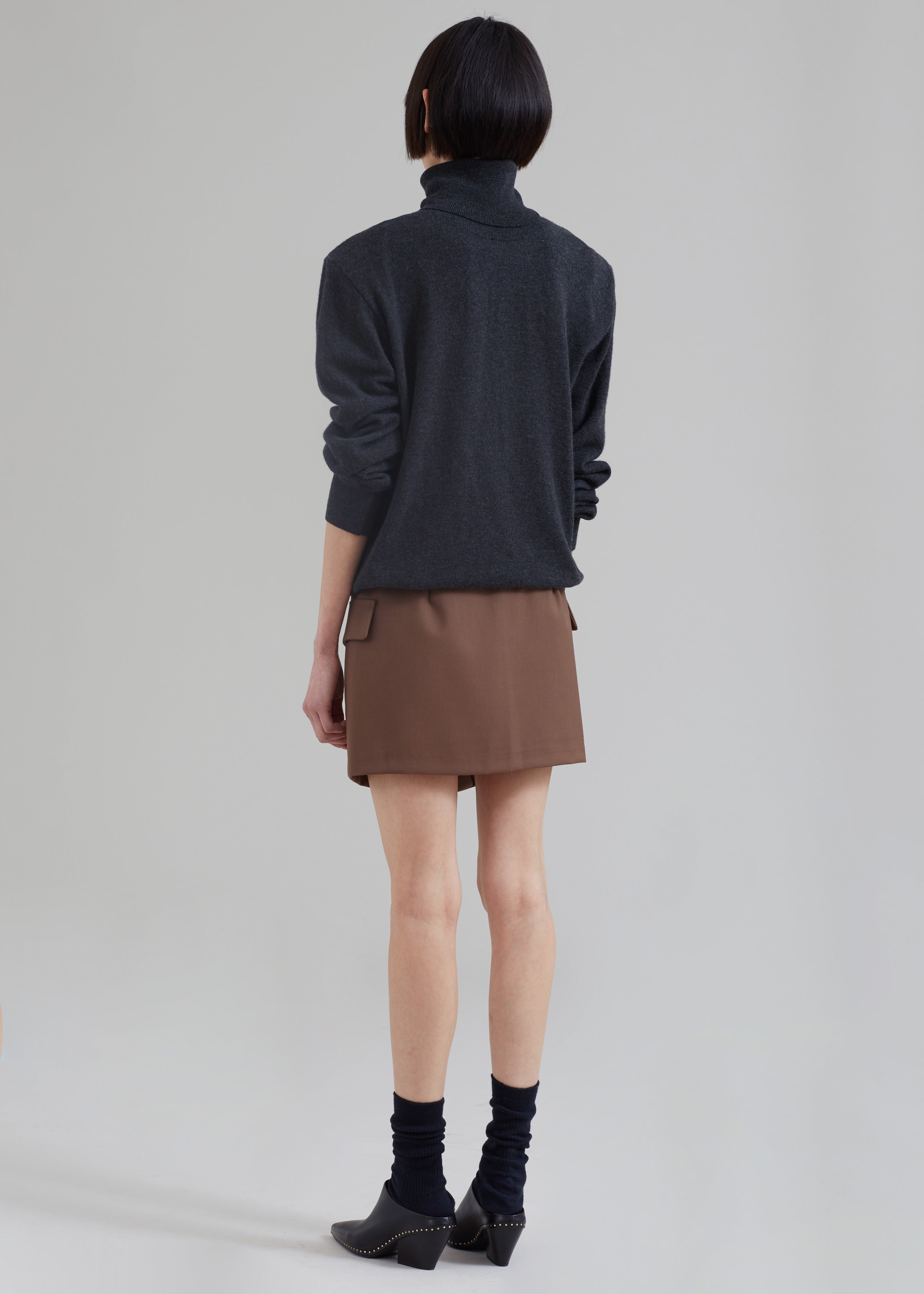 Camsel Cross Skirt - Brown - 6
