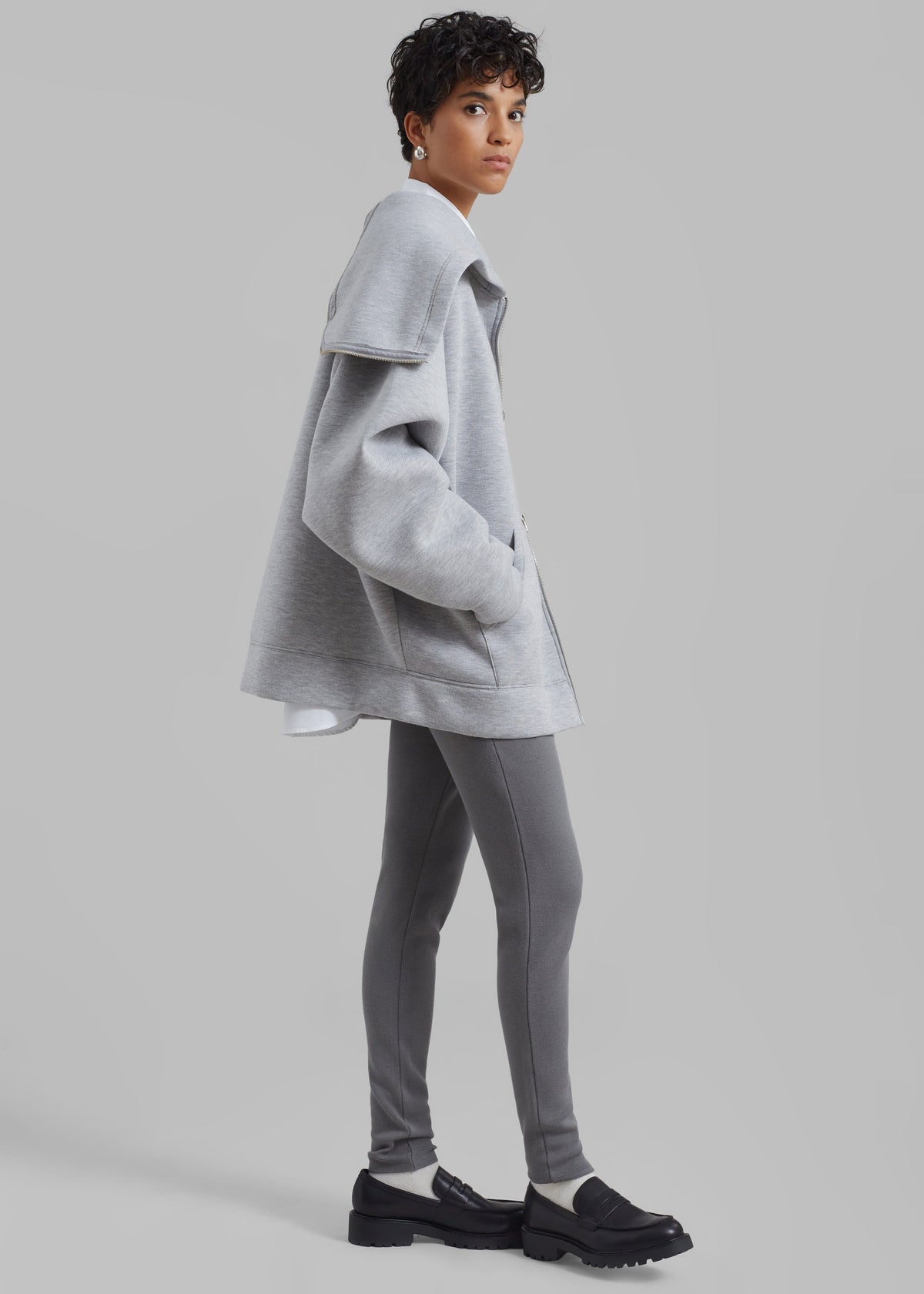 Cara Knit Leggings - Grey - 8