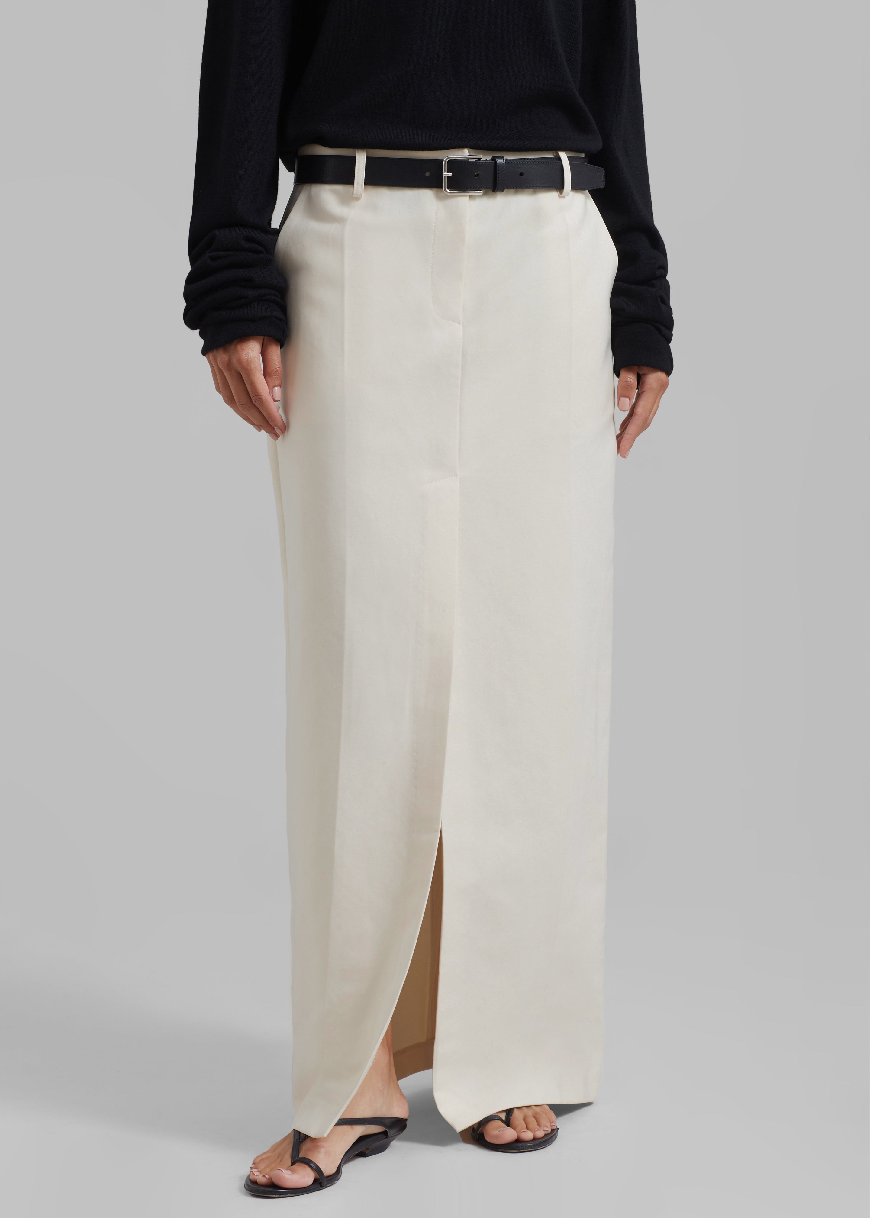Carley Long Skirt - Cream - 3
