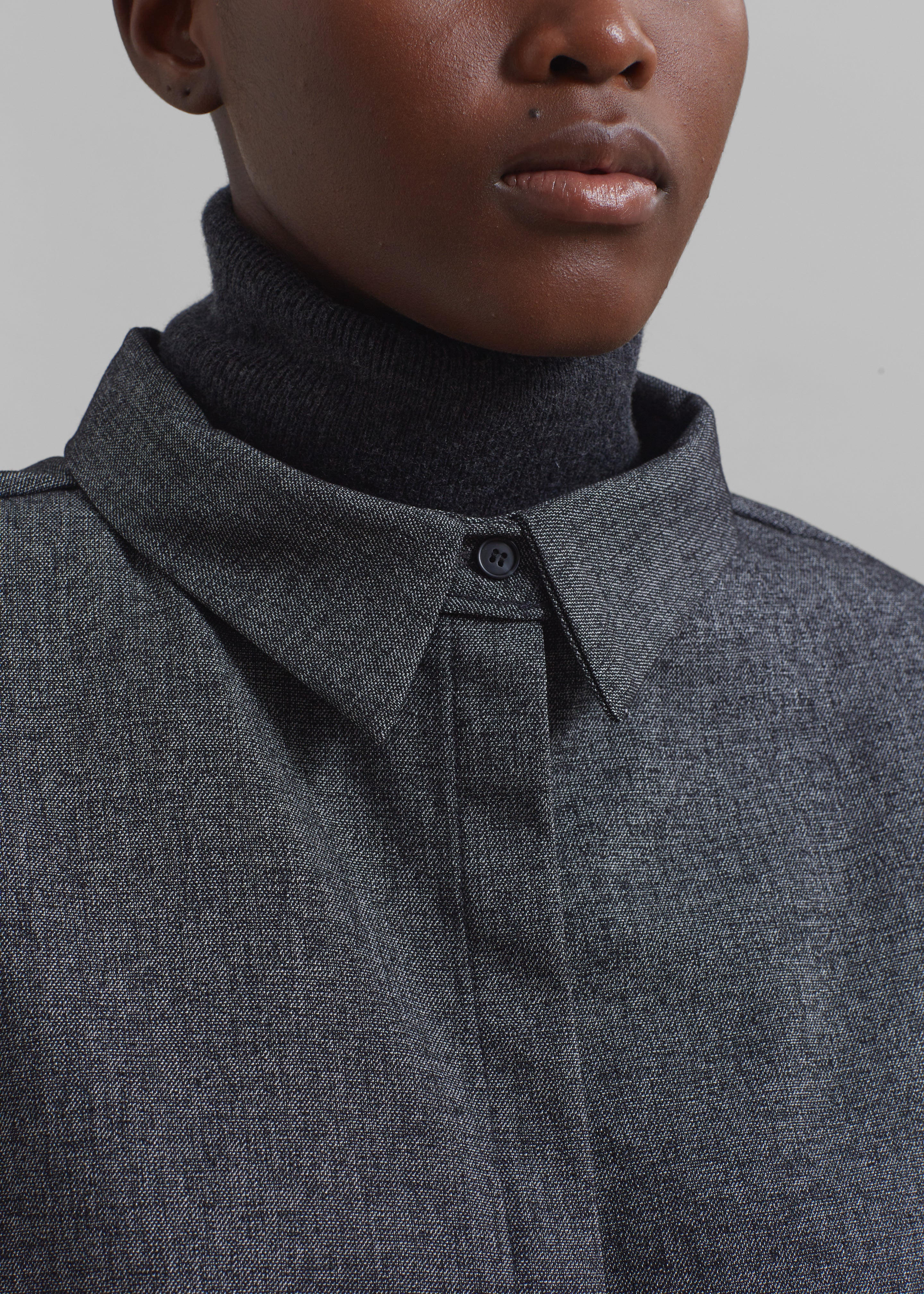 Casey Reversible Button Up Shirt - Charcoal - 8