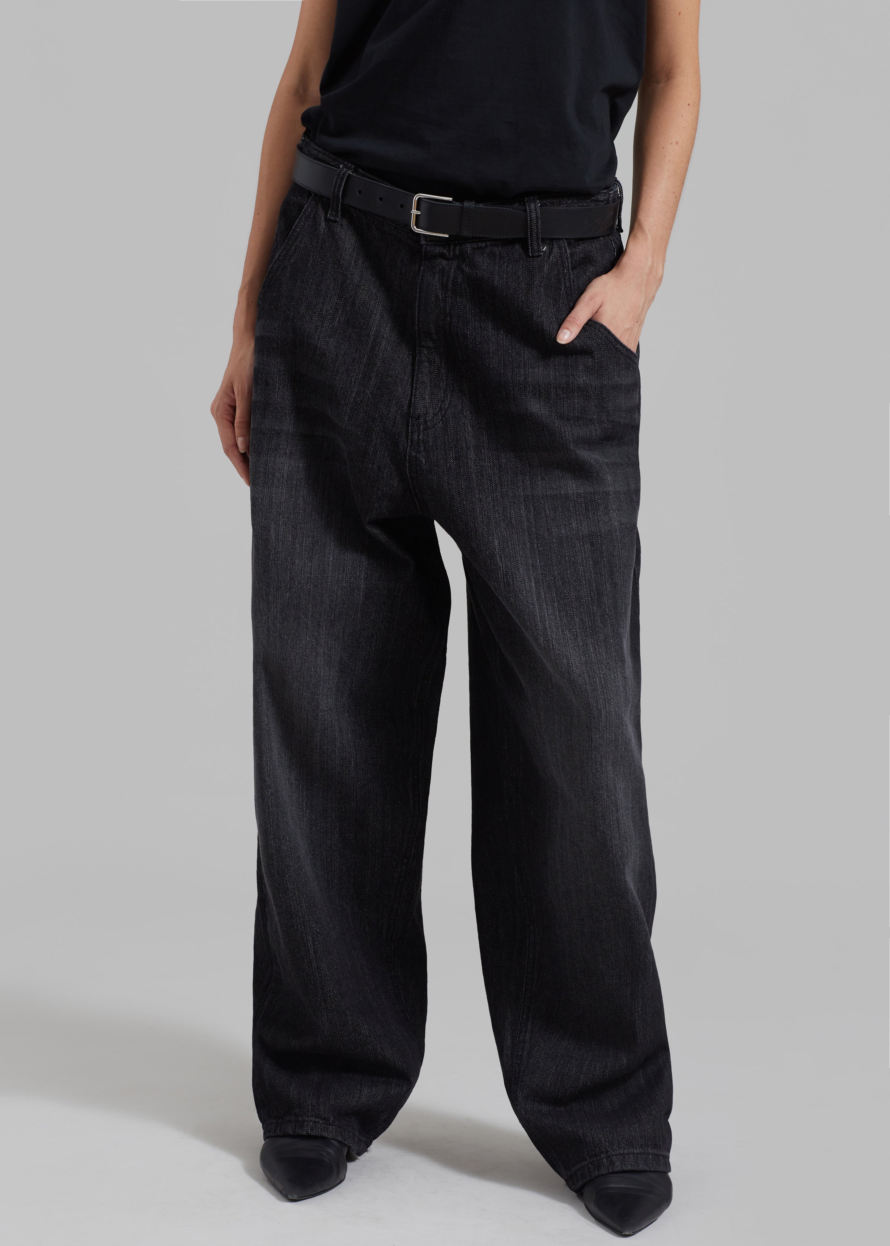 Charleston Oversized Jeans - Grey - 2