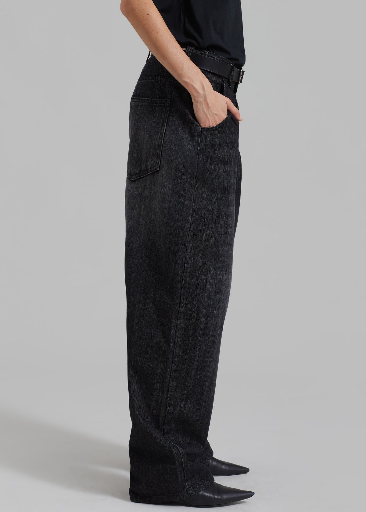 Charleston Oversized Jeans - Grey - 7