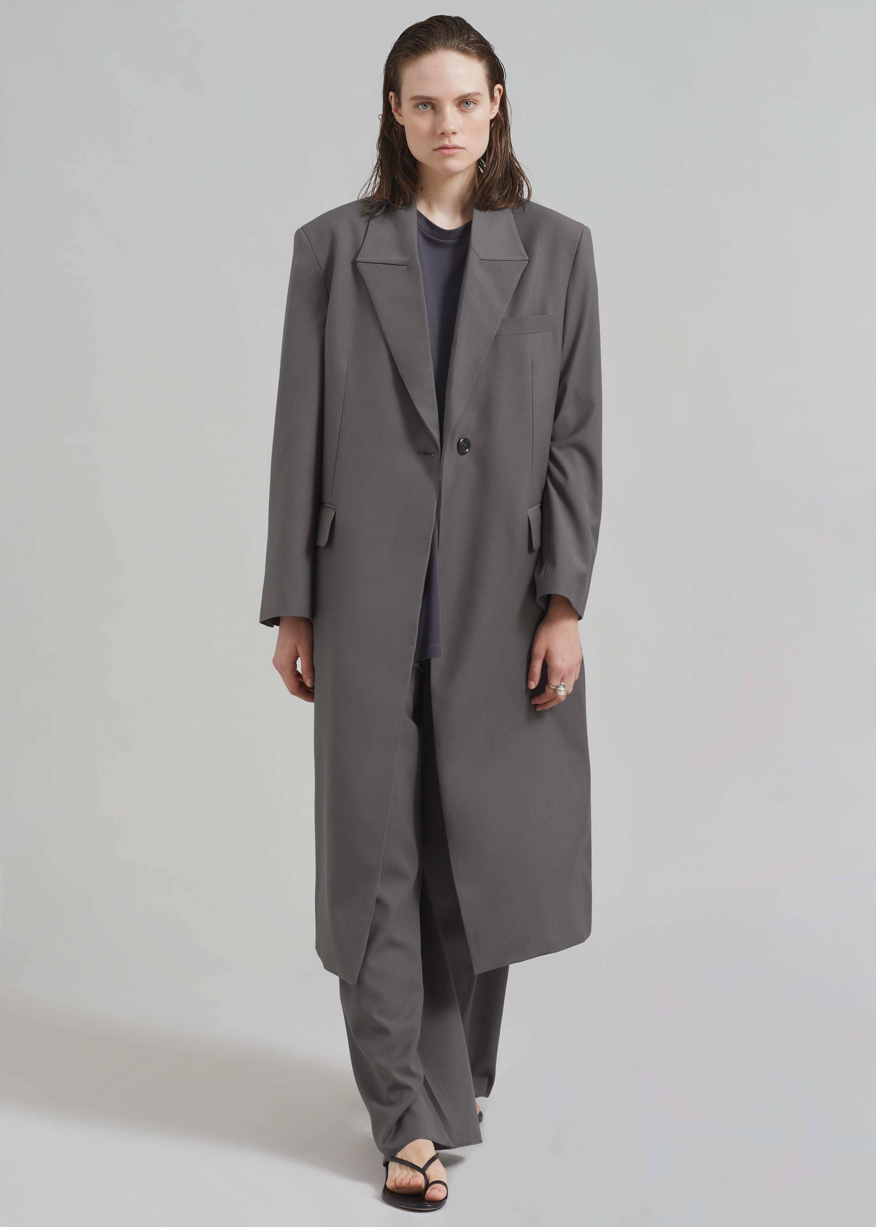 Charlotte Overcoat - Grey - 5