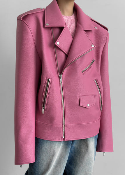 Only pink biker jacket hotsell