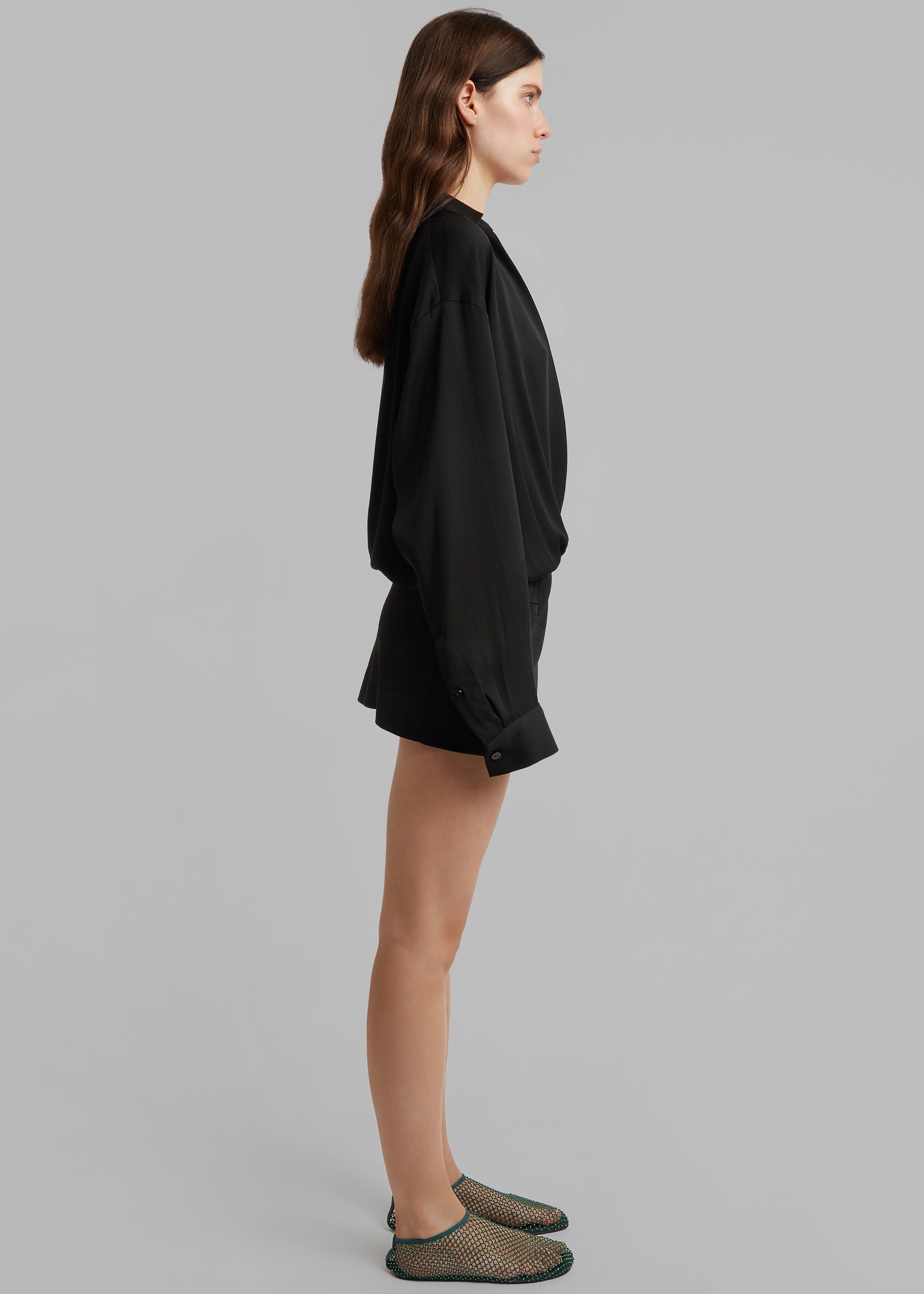 Christopher Esber Aulenti Micro Shirt Dress - Black - 3
