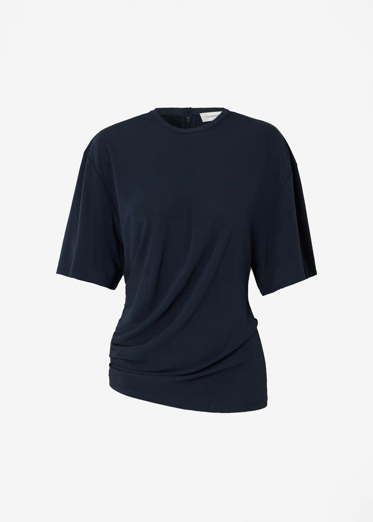 Christopher Esber Side Cowl Waist Tee - Ink - 7