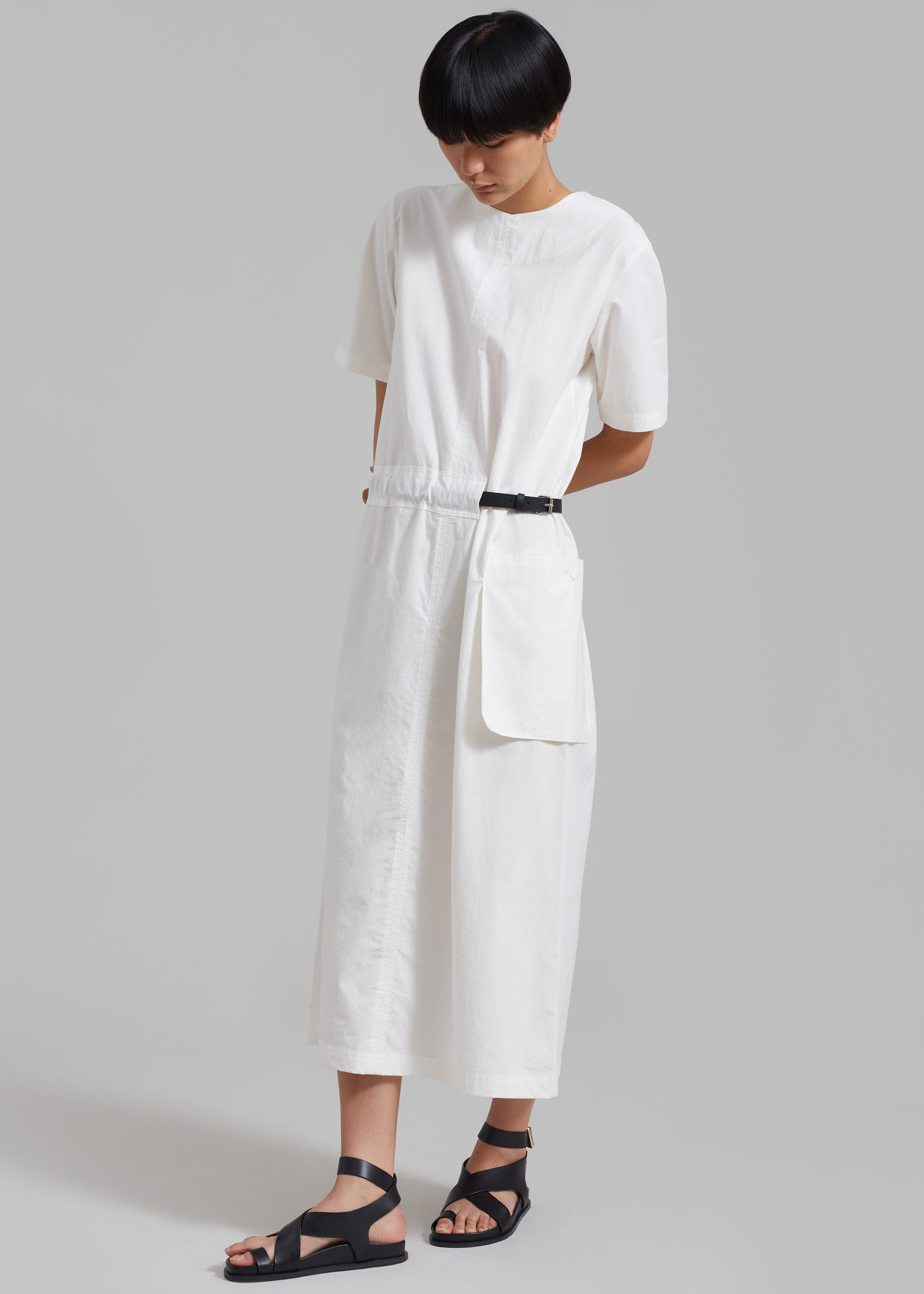 Claire Belted Maxi Dress - White – Frankie Shop Europe