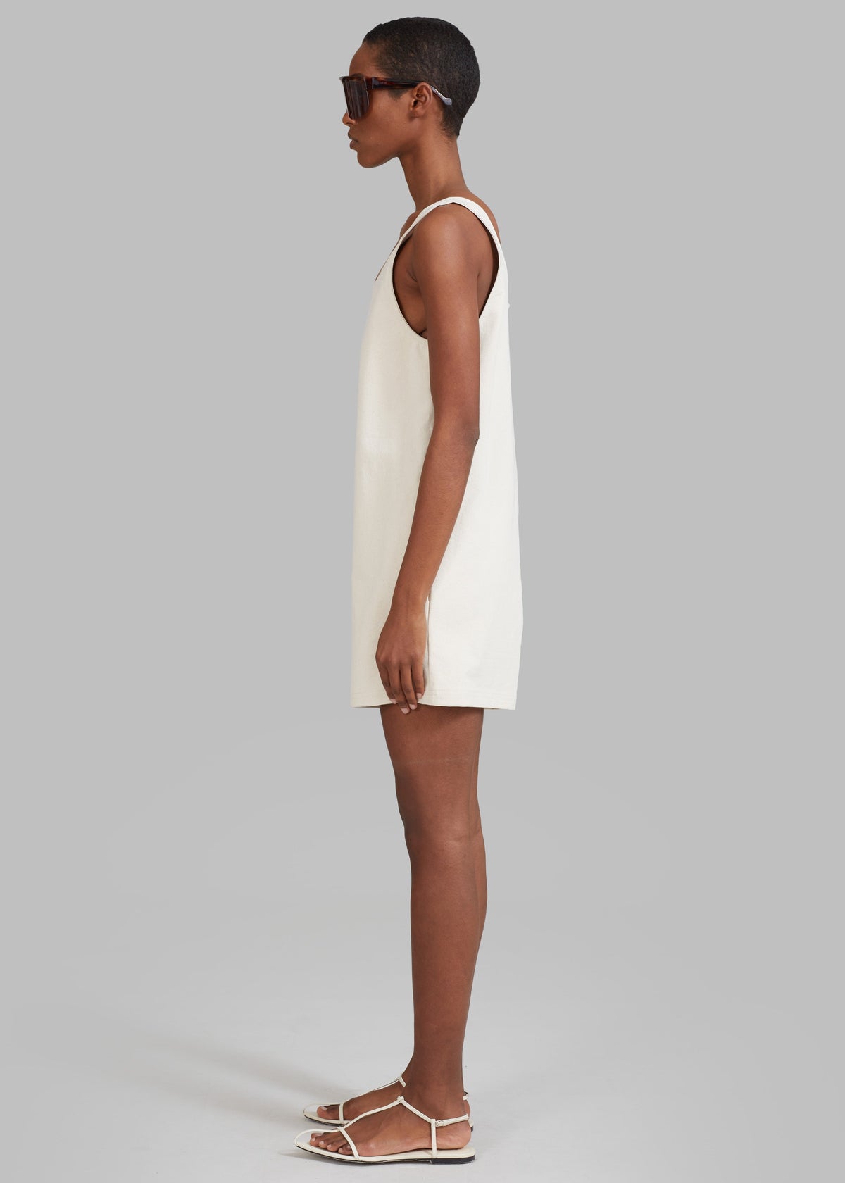 Claris Twill Romper - Cream - 5
