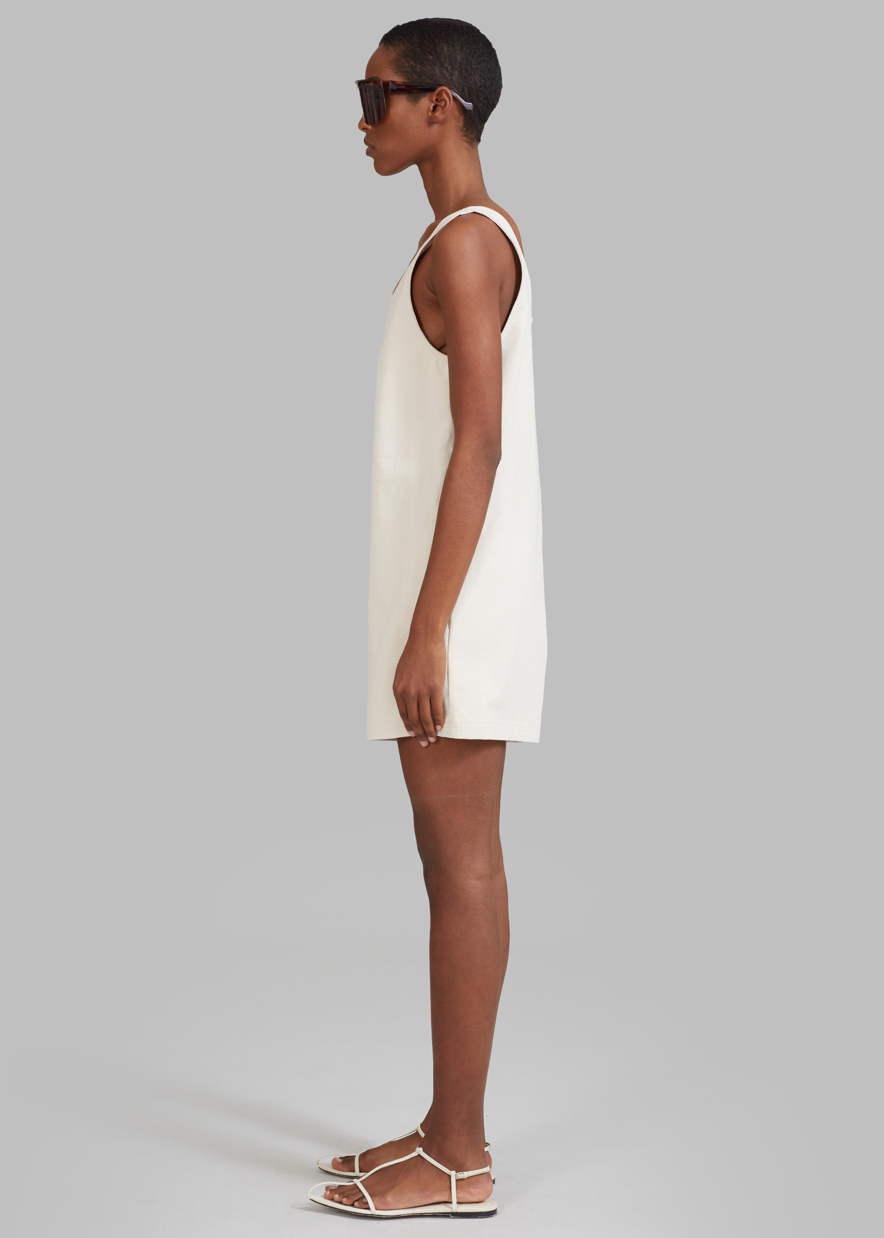 Claris Twill Romper - Cream - 5