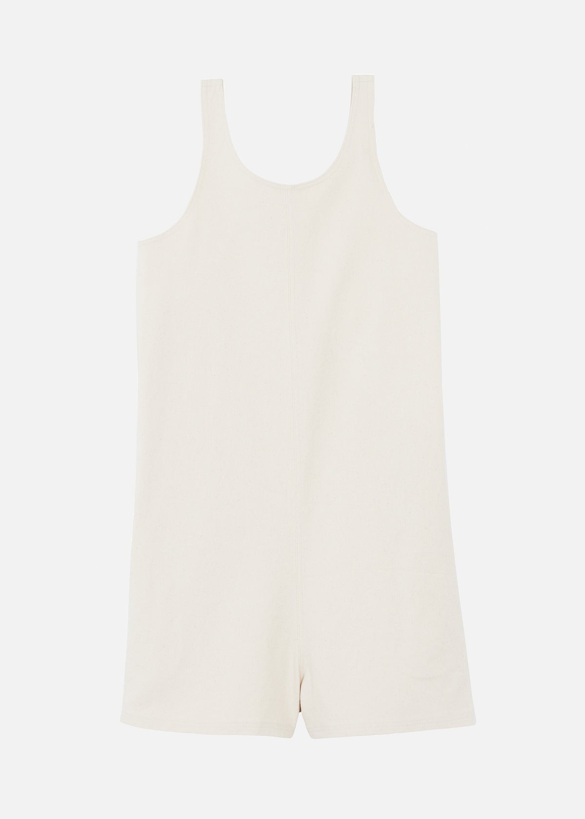 Claris Twill Romper - Cream - 8