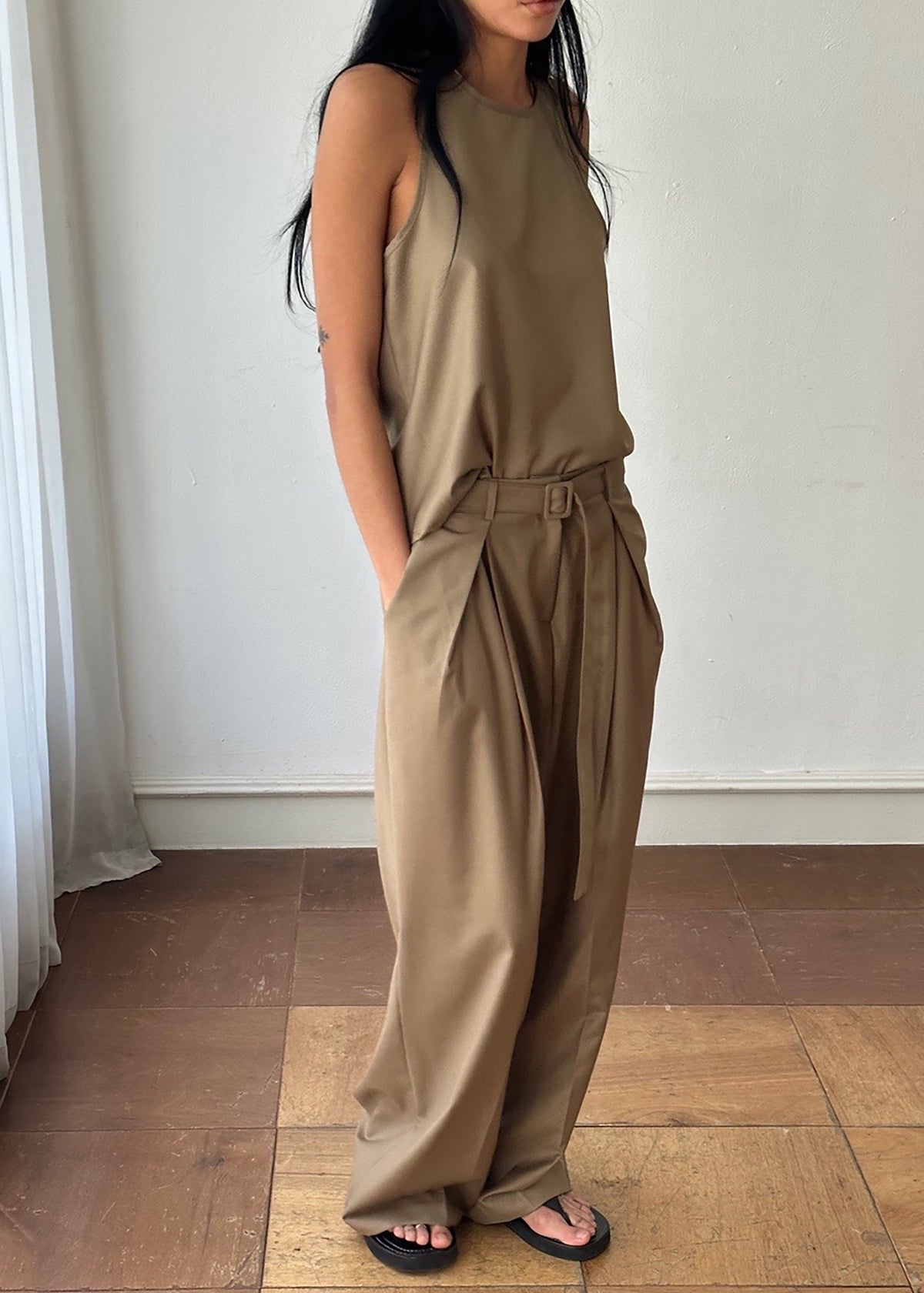 Clay Sleeveless Top - Desert Taupe - 5