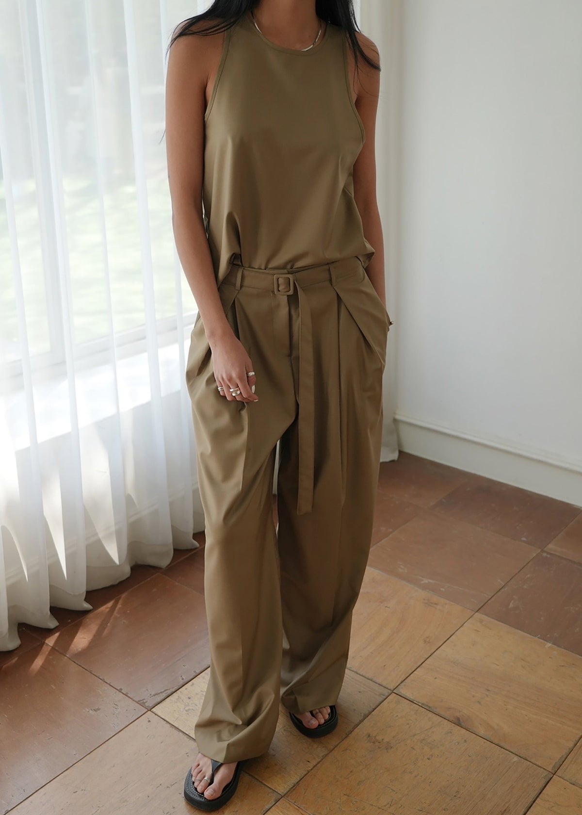 Clay Sleeveless Top - Desert Taupe - 10