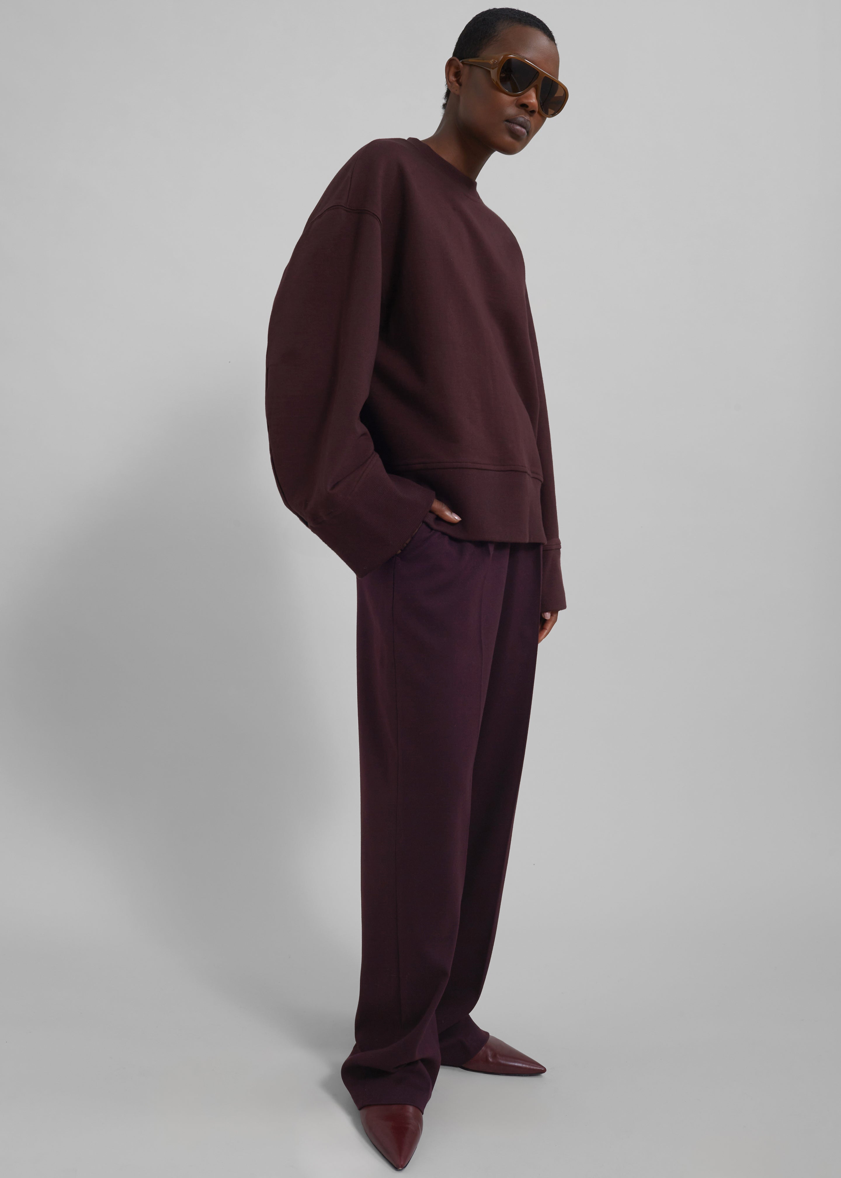 Clea Sweatshirt - Burgundy - 8