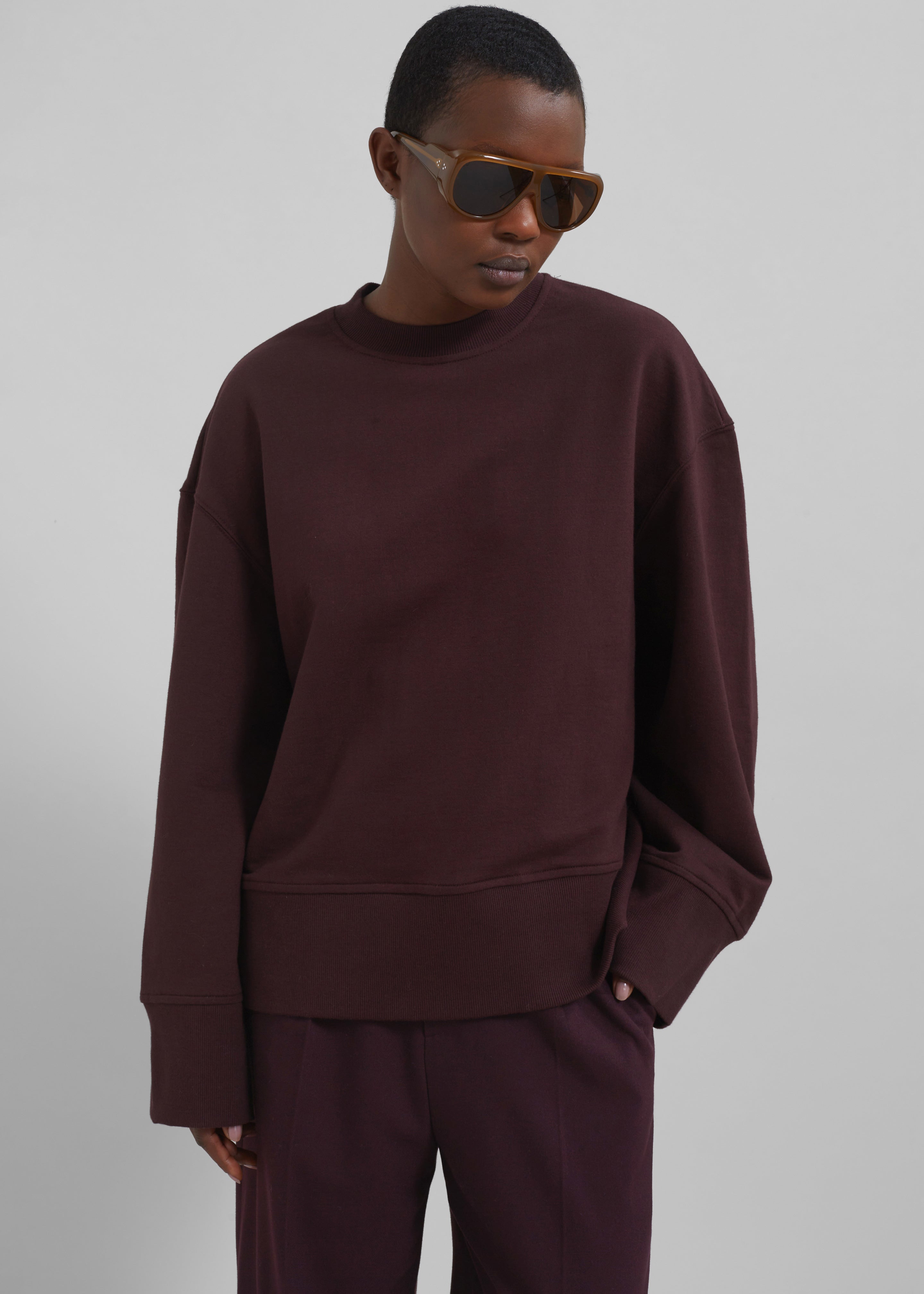 Clea Sweatshirt - Burgundy - 5