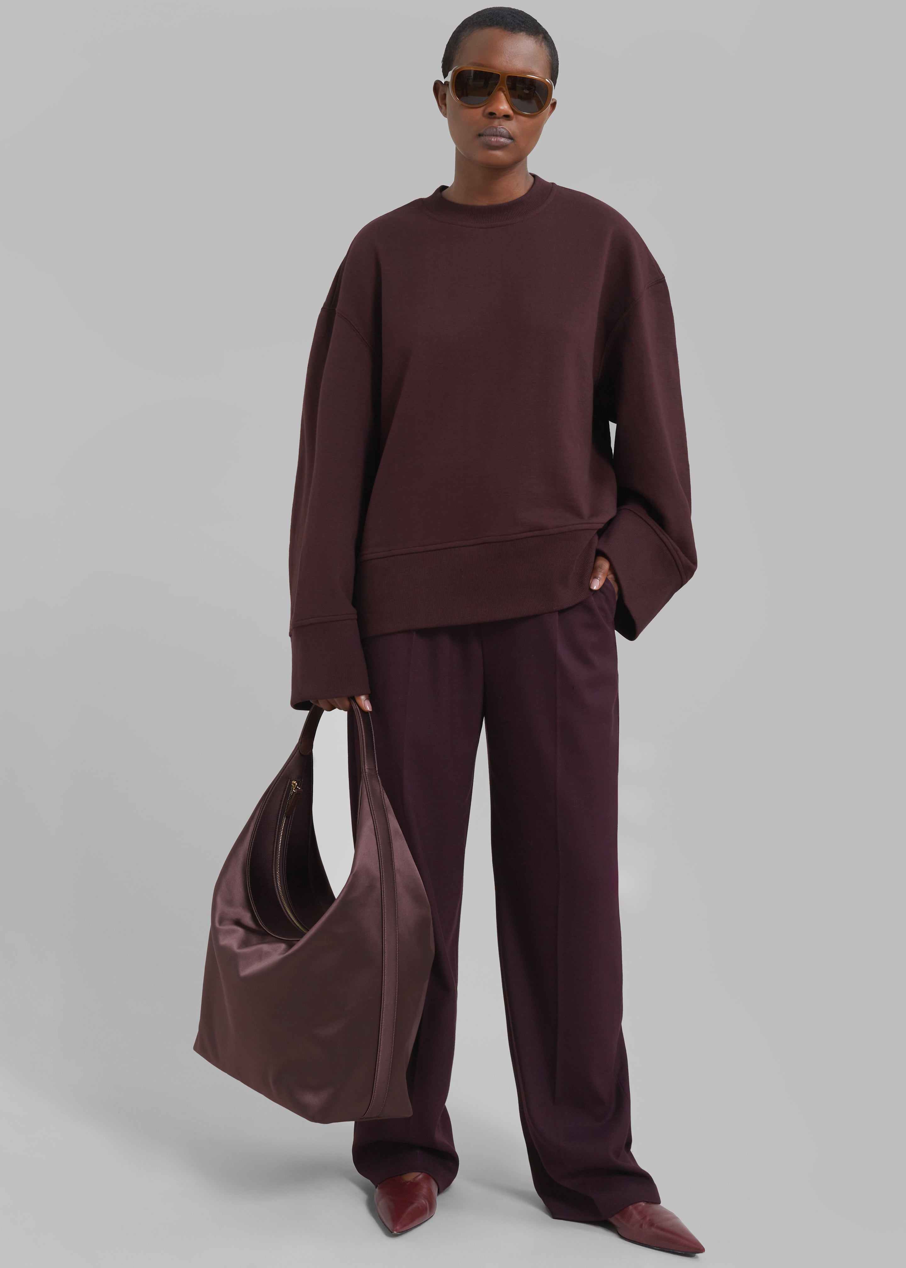 Clea Sweatshirt - Burgundy - 6