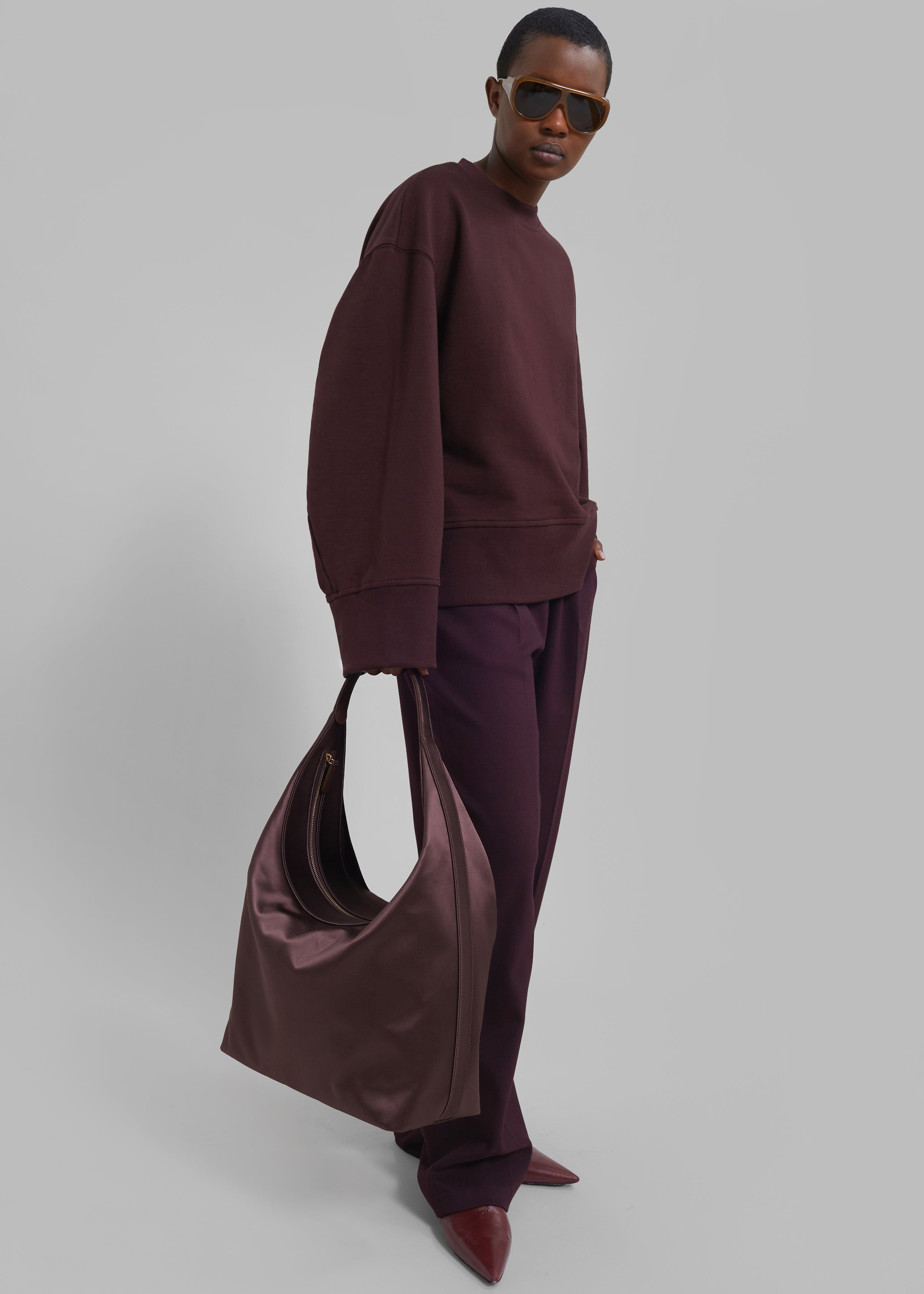 Clea Sweatshirt - Burgundy - 2