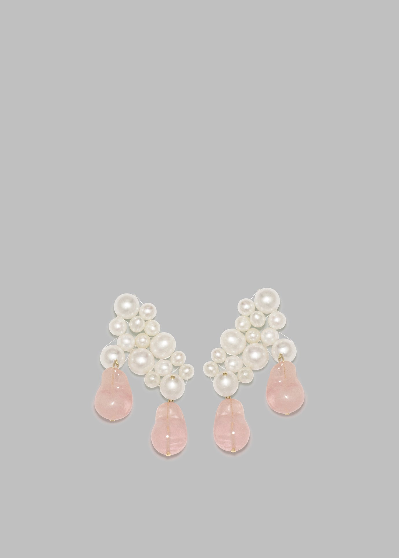 Completedworks What's The Second Big Idea Earrings - Rose Quartz - 1