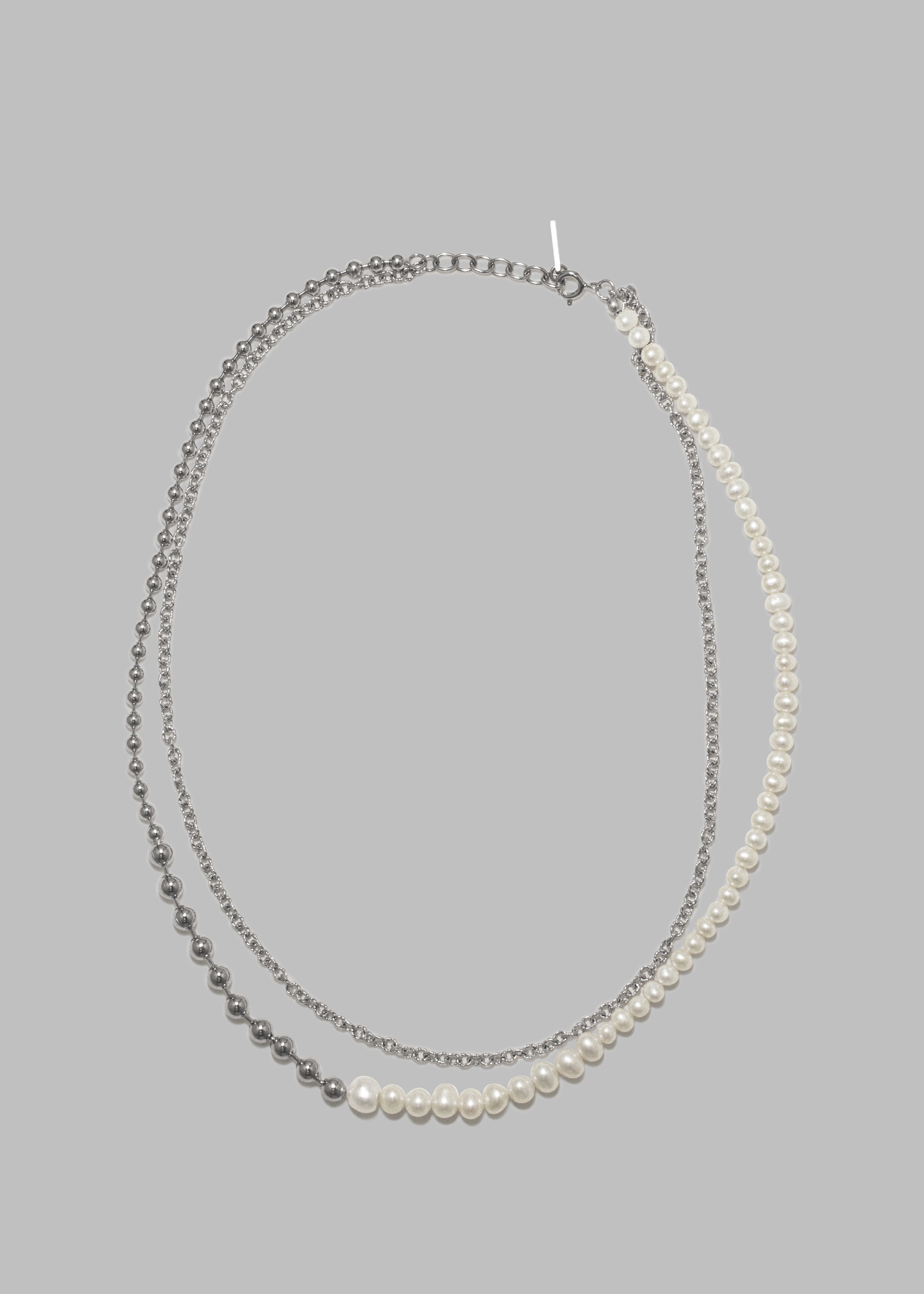 Completedworks Forgotten Seas Necklace - Pearl/Rhodium Plate - 2