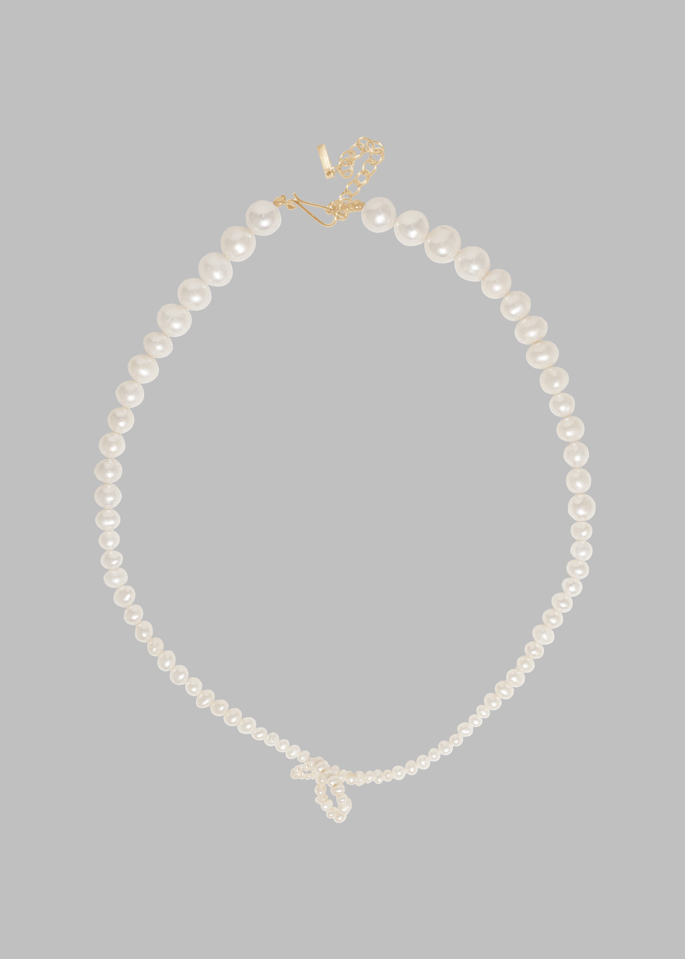 Completedworks Loop-The-Loop Necklace - Pearl/Gold Vermeil - 2
