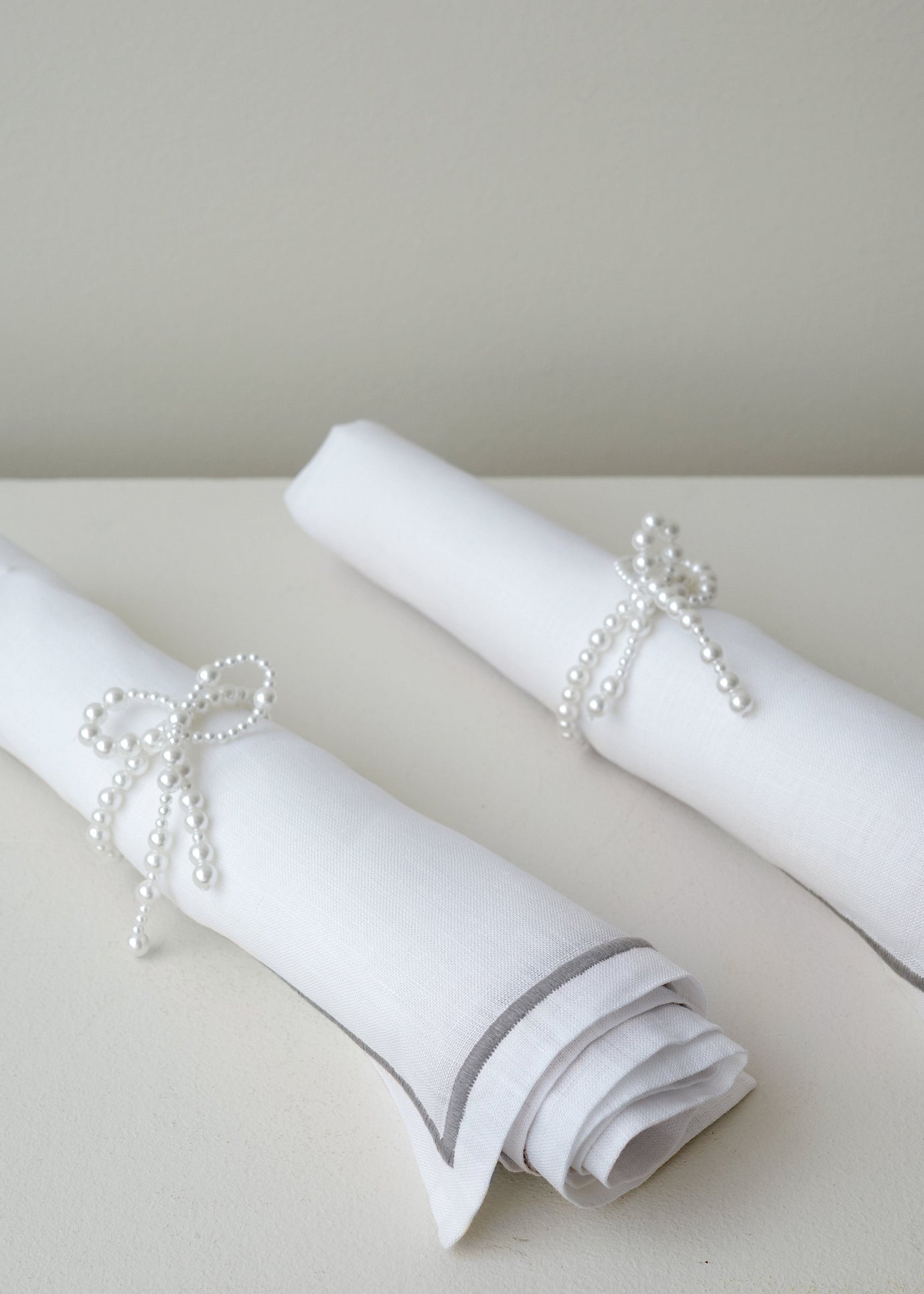 Completedworks Set of Two Napkin Rings - Pearl