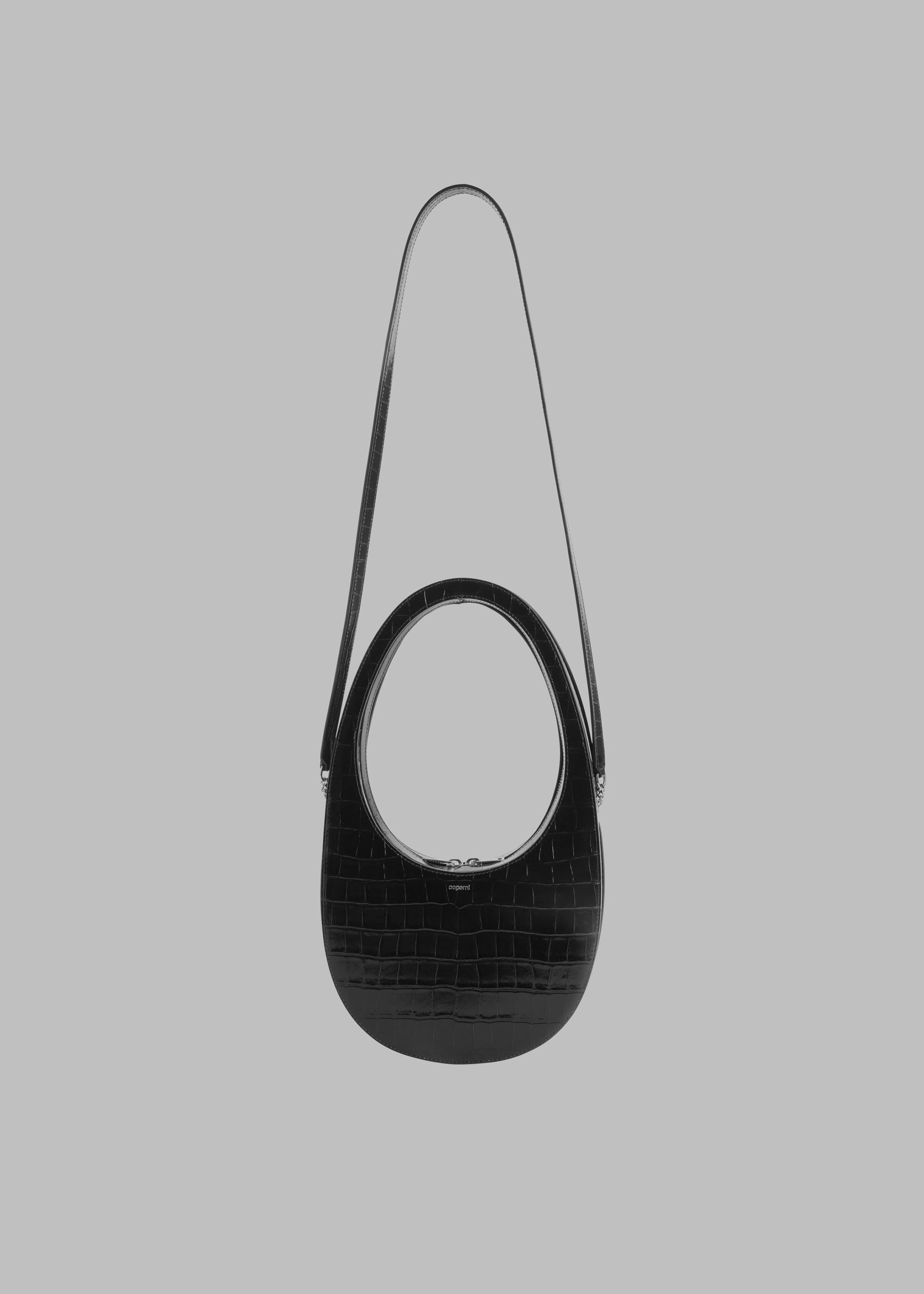 Coperni Croco Crossbody Swipe Bag - Black - 5