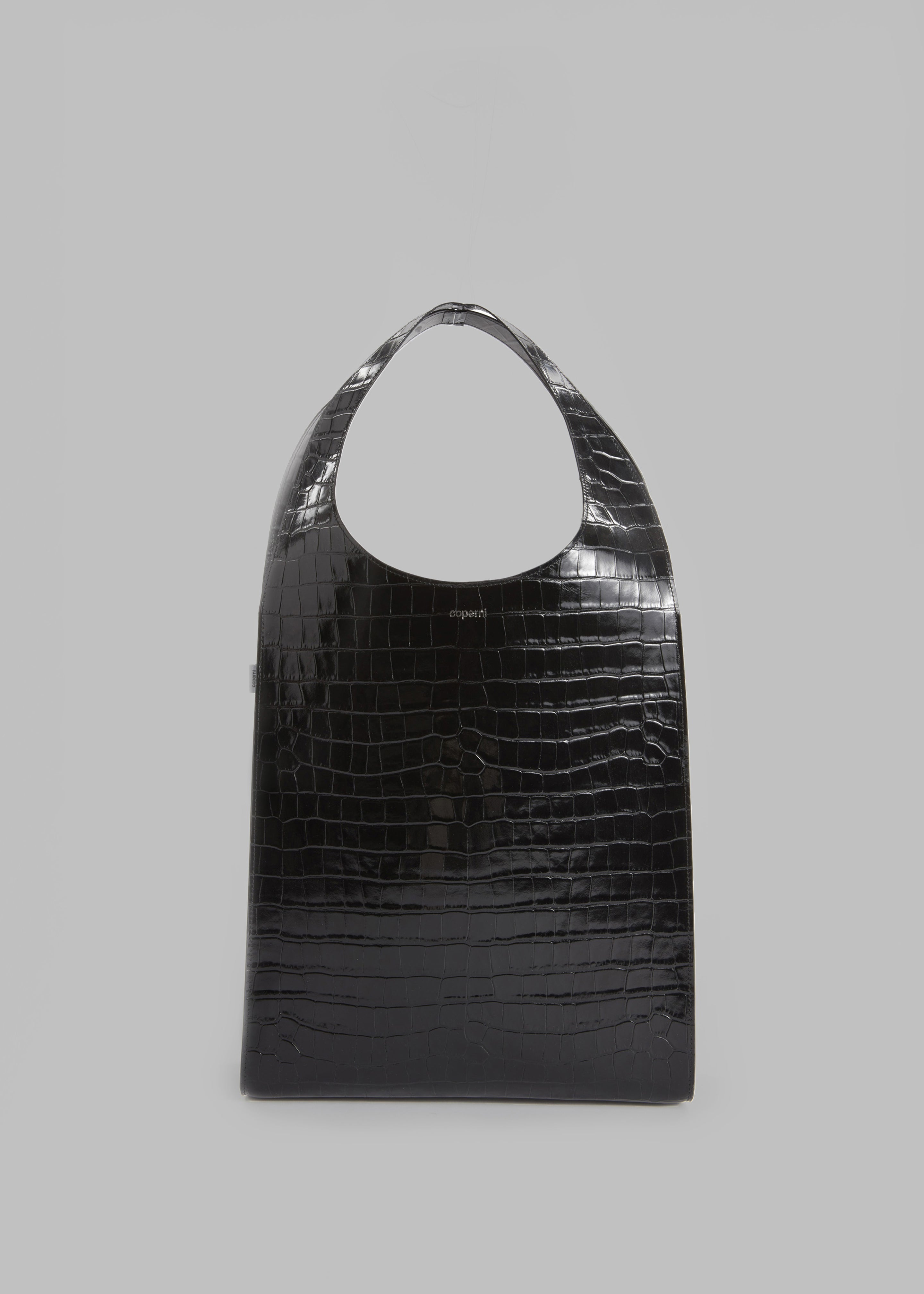 Coperni Croco Swipe Tote Bag - Black - 3