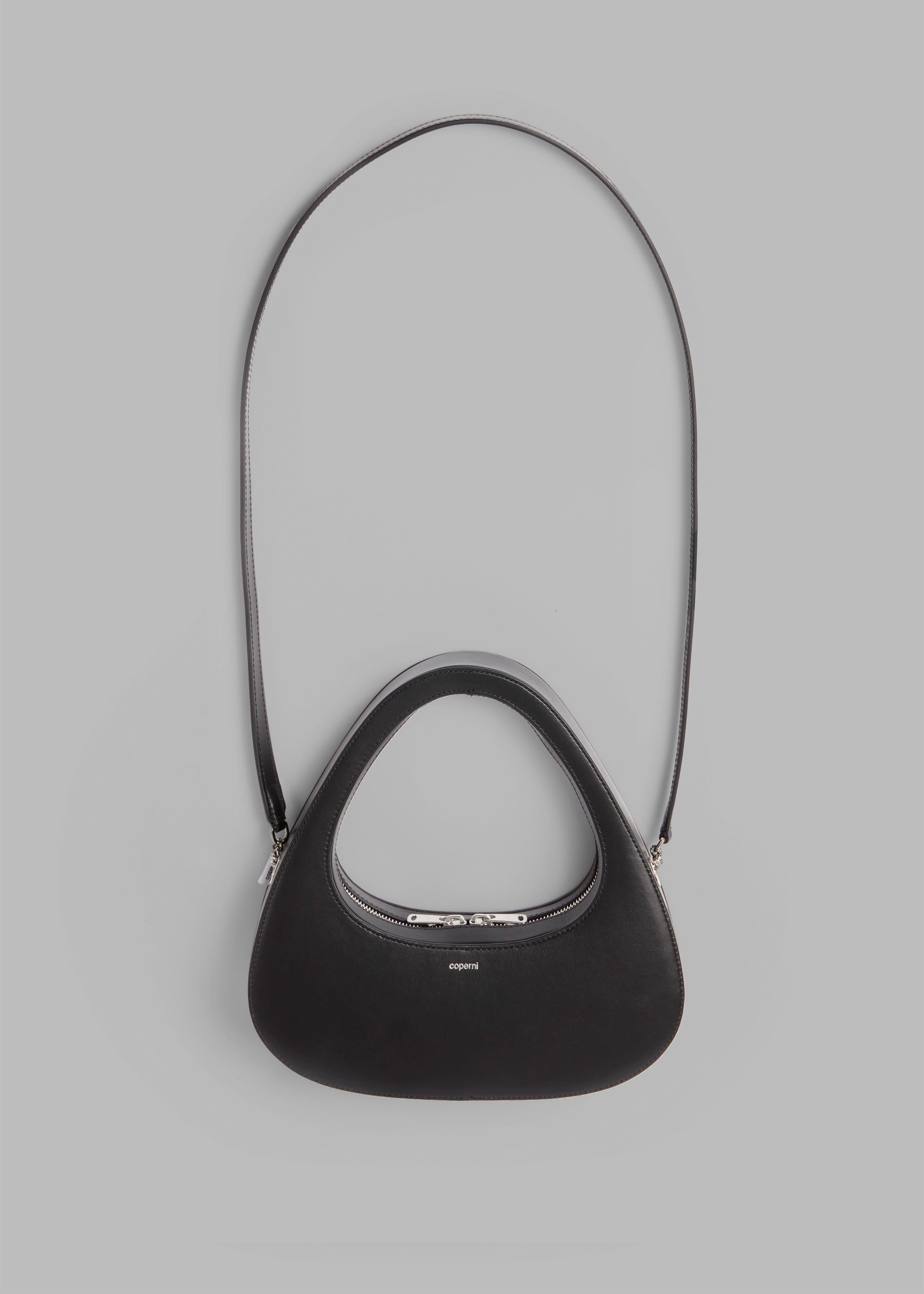 Coperni Crossbody Baguette Swipe Bag - Black - 3