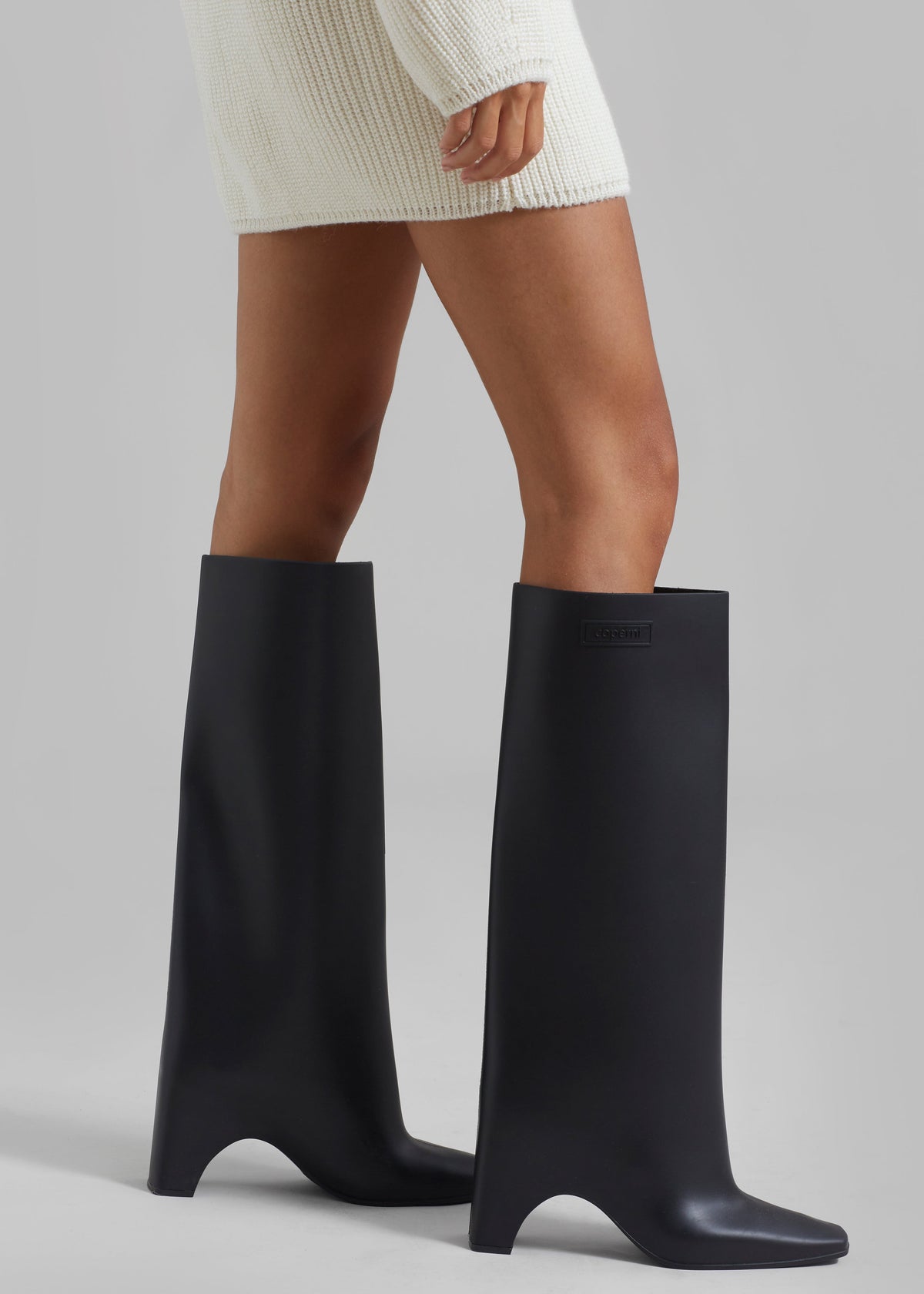 Coperni Rubber Bridge Boots - Black - 1