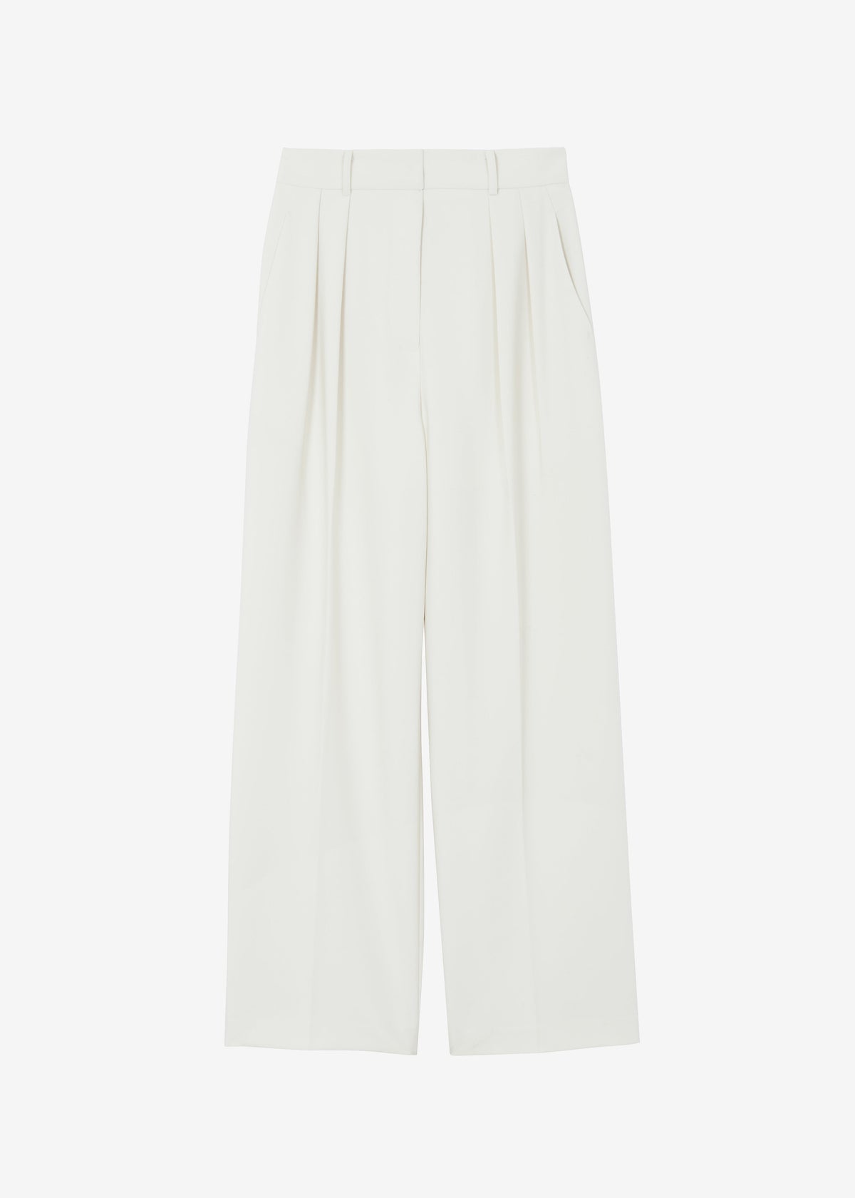 Corrin Pleated Trousers - Ivory - 10