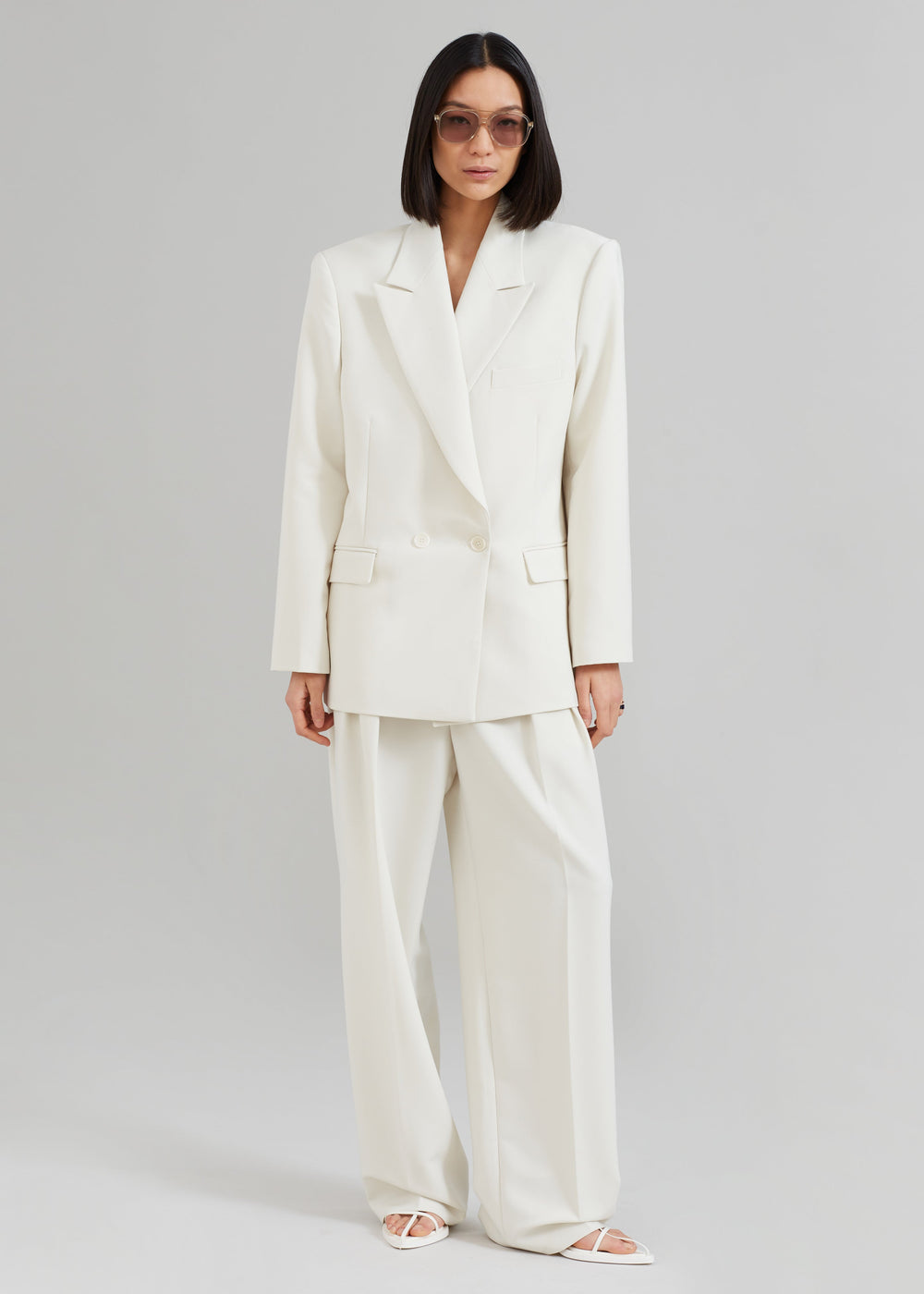 Corrin Blazer - Ivory - 1