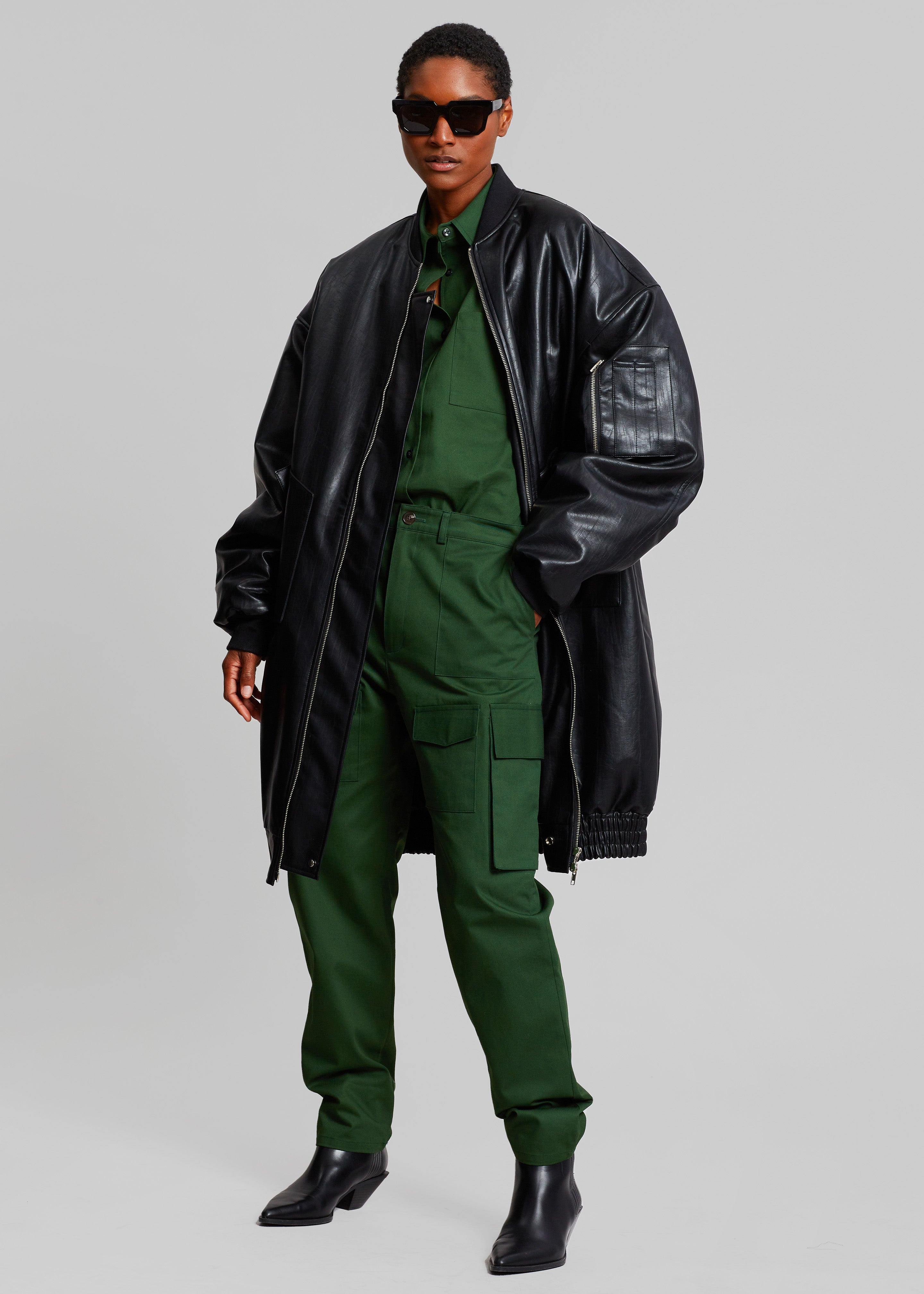 Carrie Twill Cargo Pants - Forest Green - 7