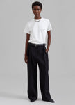 Cian Pintuck Trousers - Black