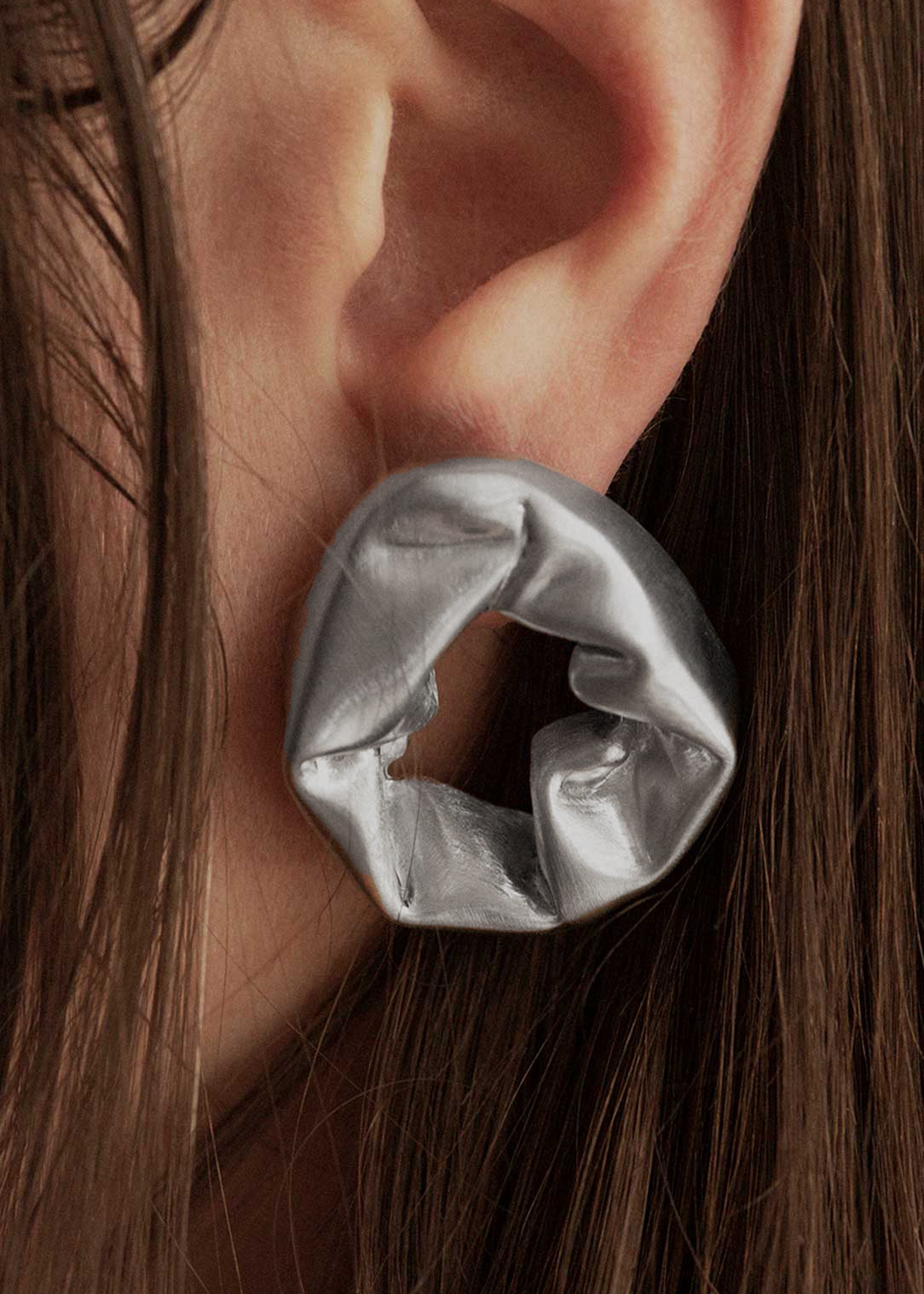 Completedworks Scrunch Earrings - Silver - 2