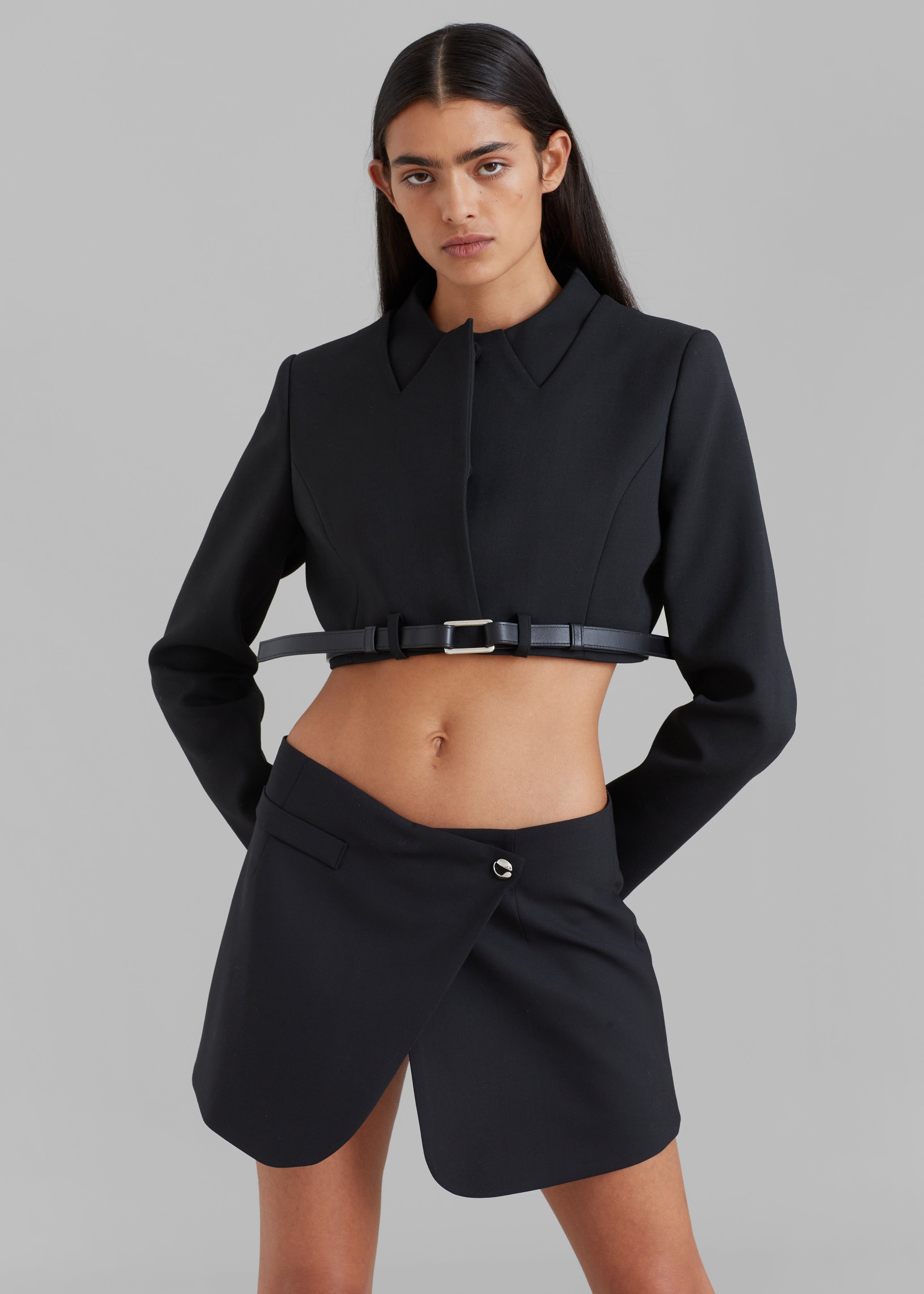 Coperni Tailored Mini Skirt - Black - 12