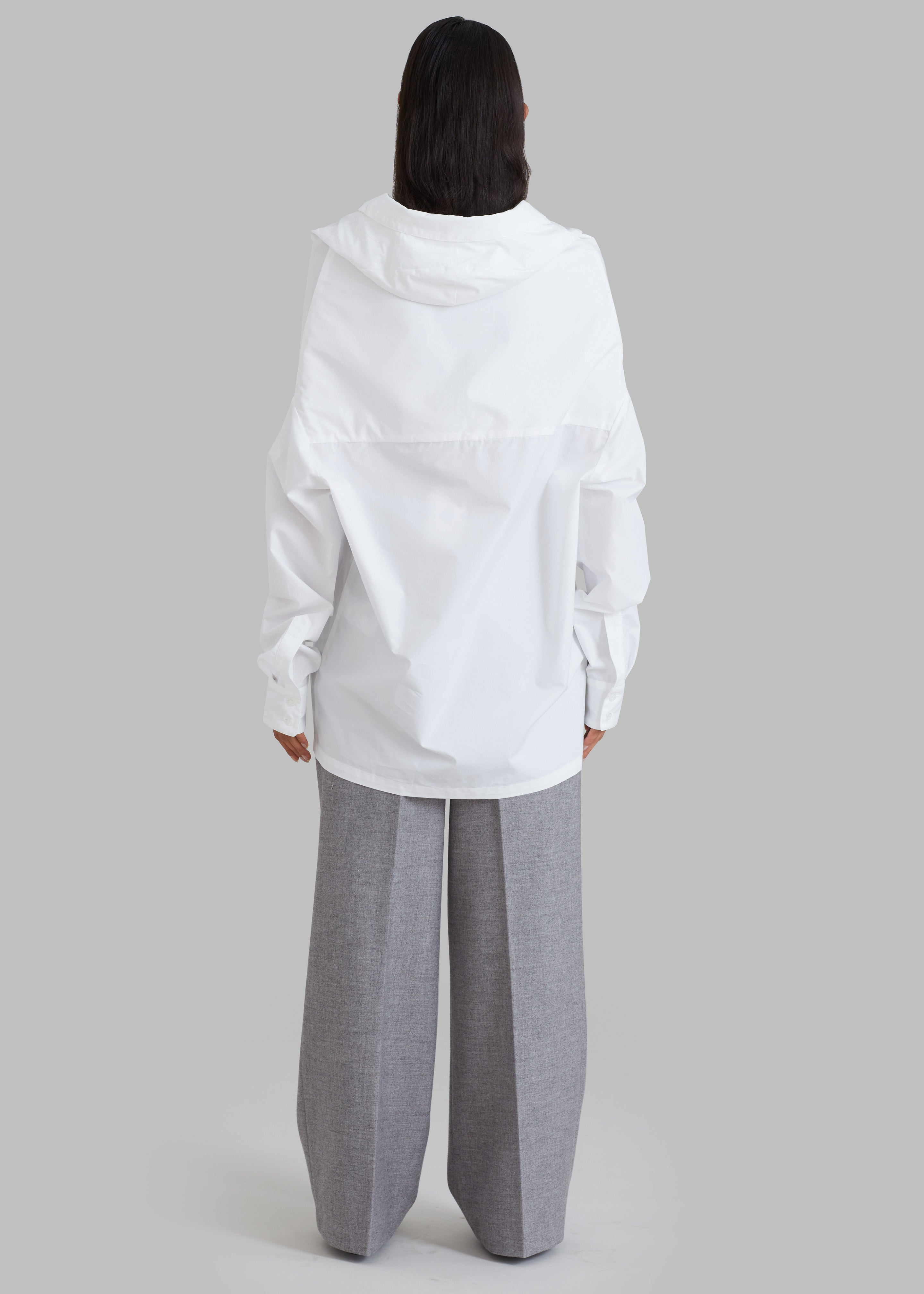Coperni Hooded Shirt - Optic White - 7