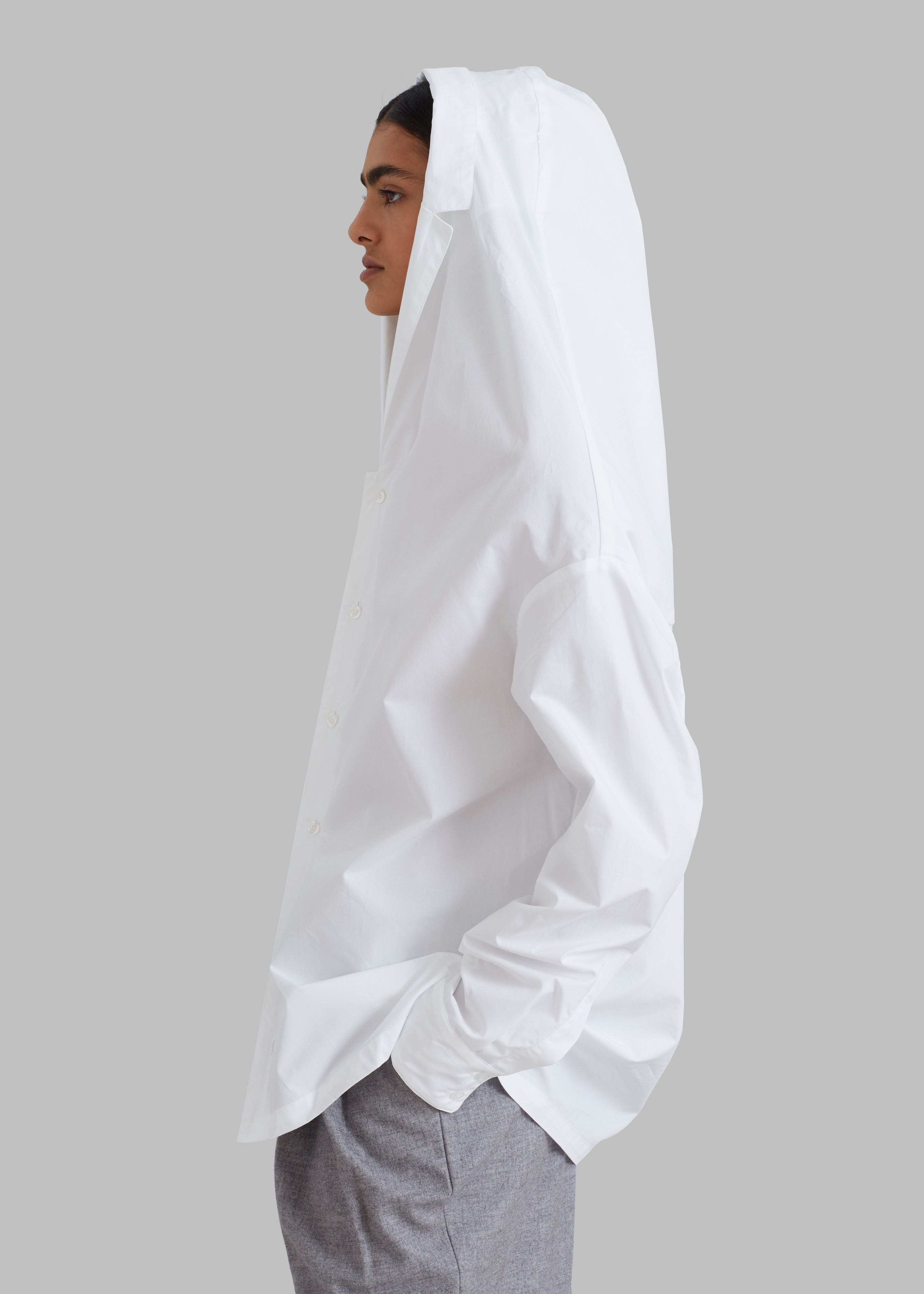 Coperni Hooded Shirt - Optic White - 8