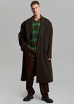 Curtis Oversized Coat - Dark Brown