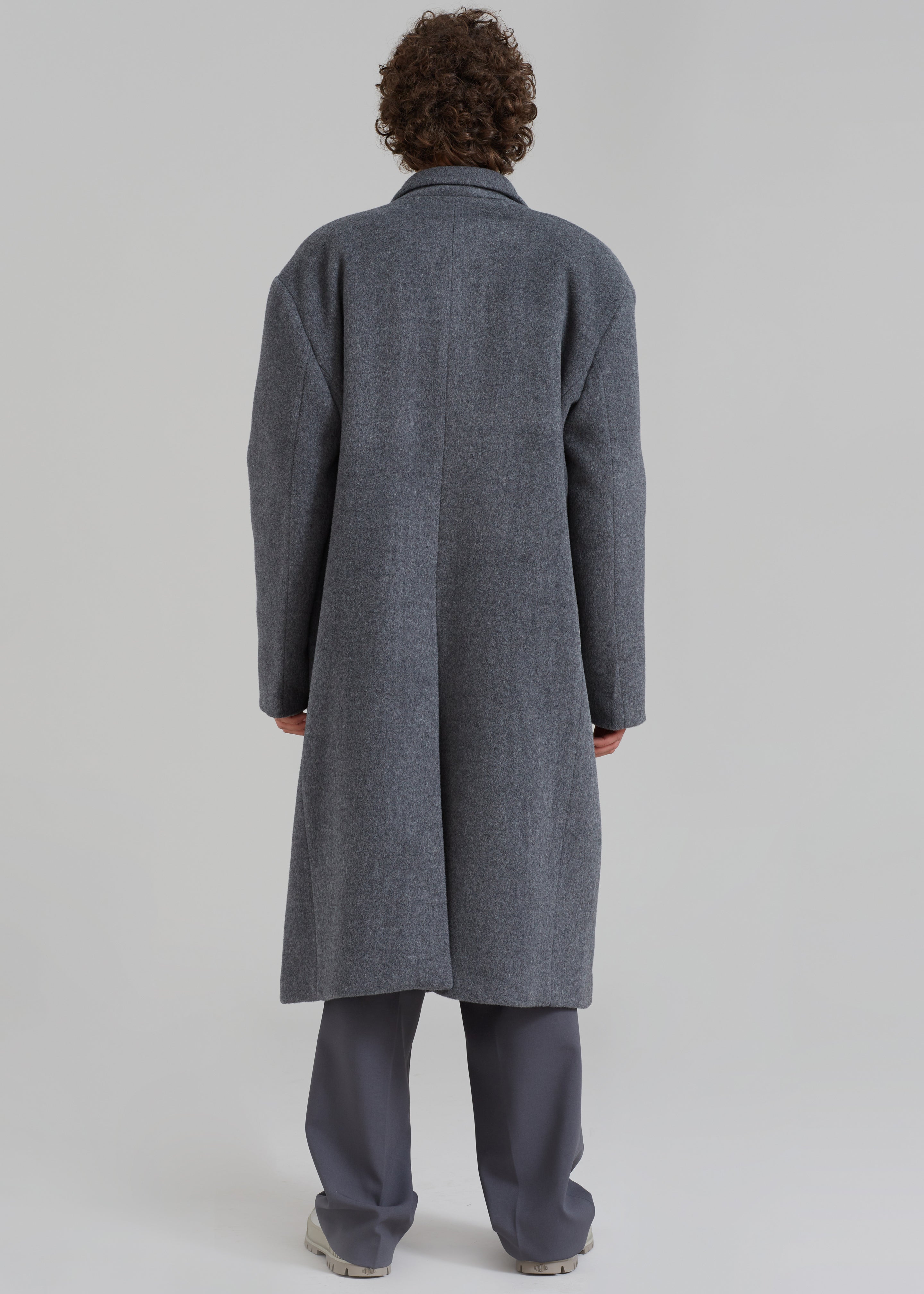 Curtis Oversized Coat - Charcoal - 7