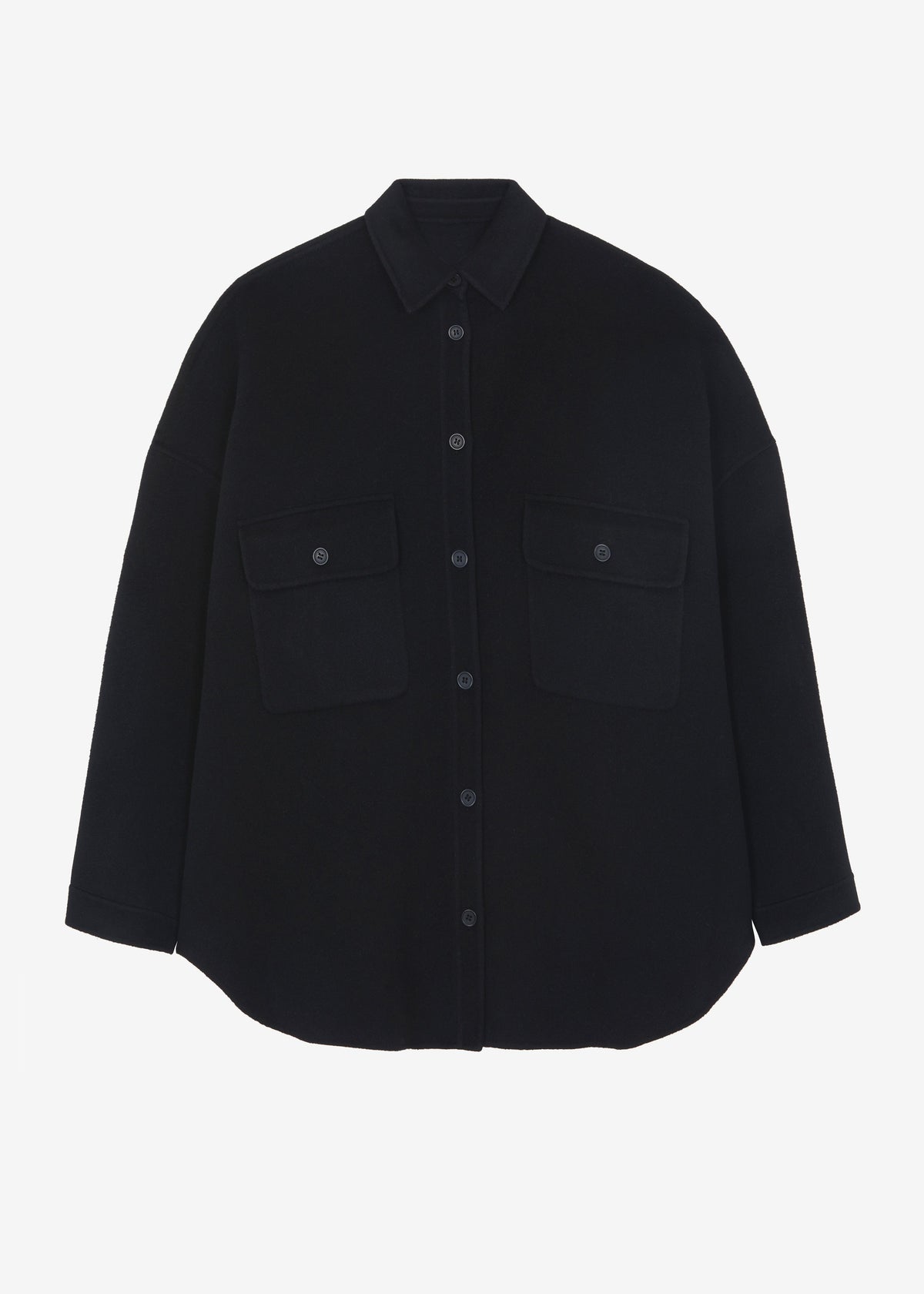 Dallas Wool Overshirt - Black - 8