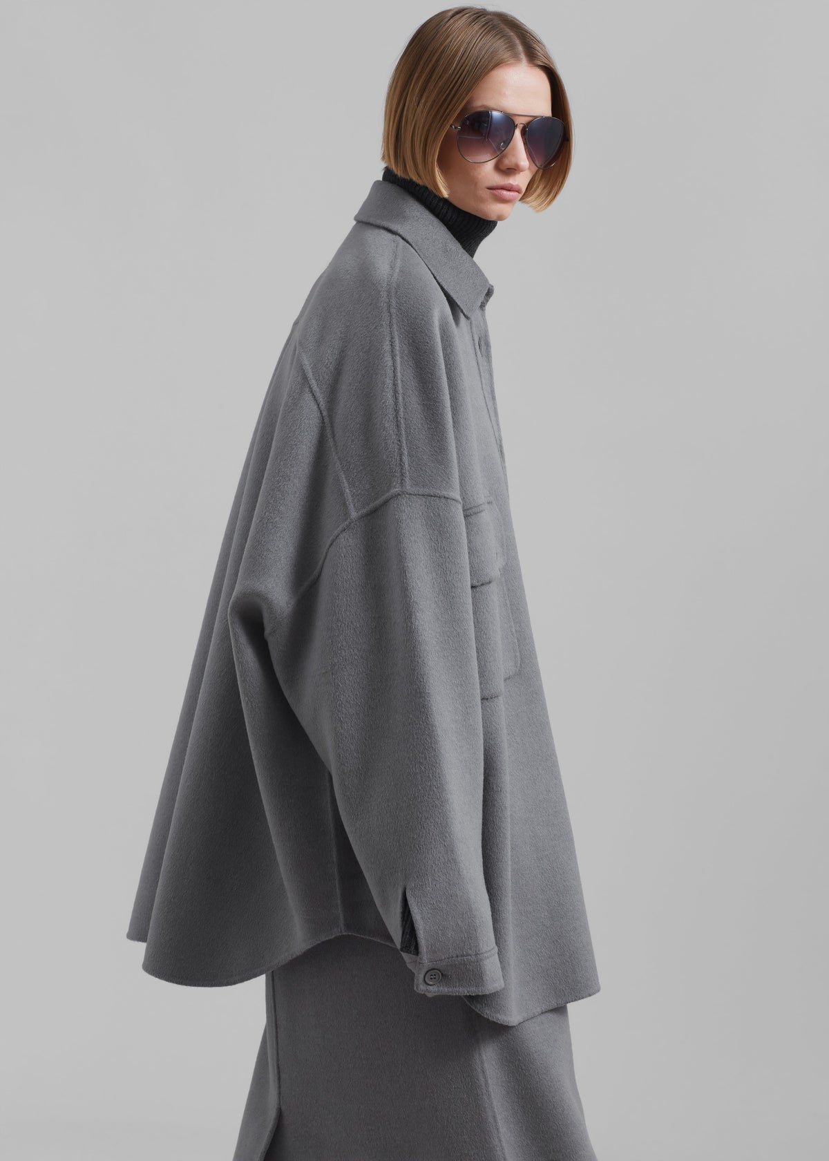 Dallas Wool Overshirt - Grey - 6