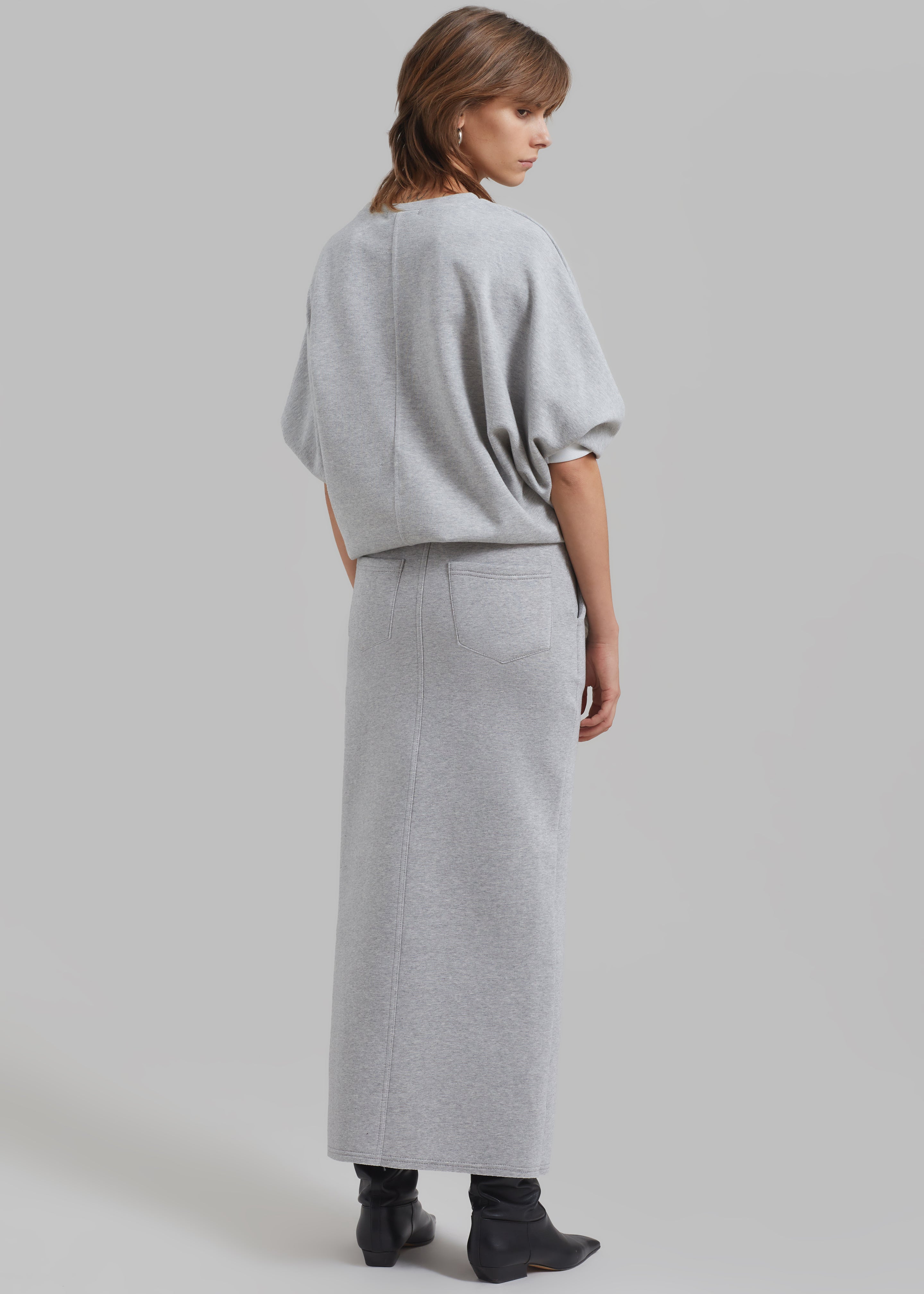 Dana Midi Skirt - Grey - 6