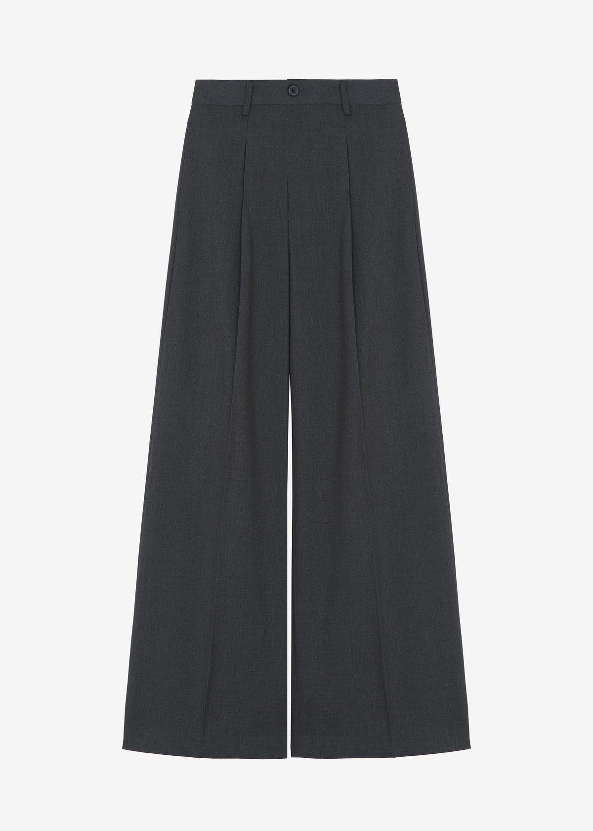 Dariel Pleated Trousers - Charcoal - 8