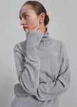 Delia Wool Turtleneck - Grey