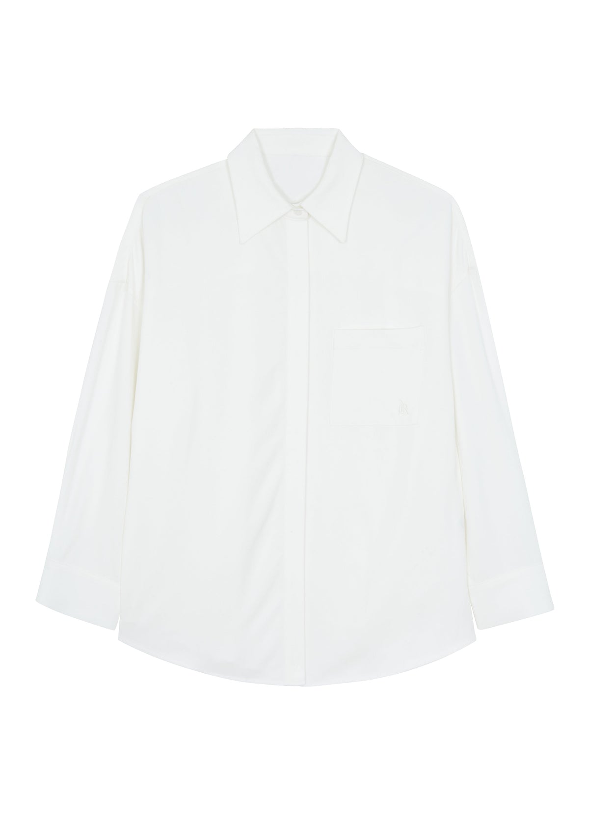 Della Midweight Button Up Shirt - White - 6