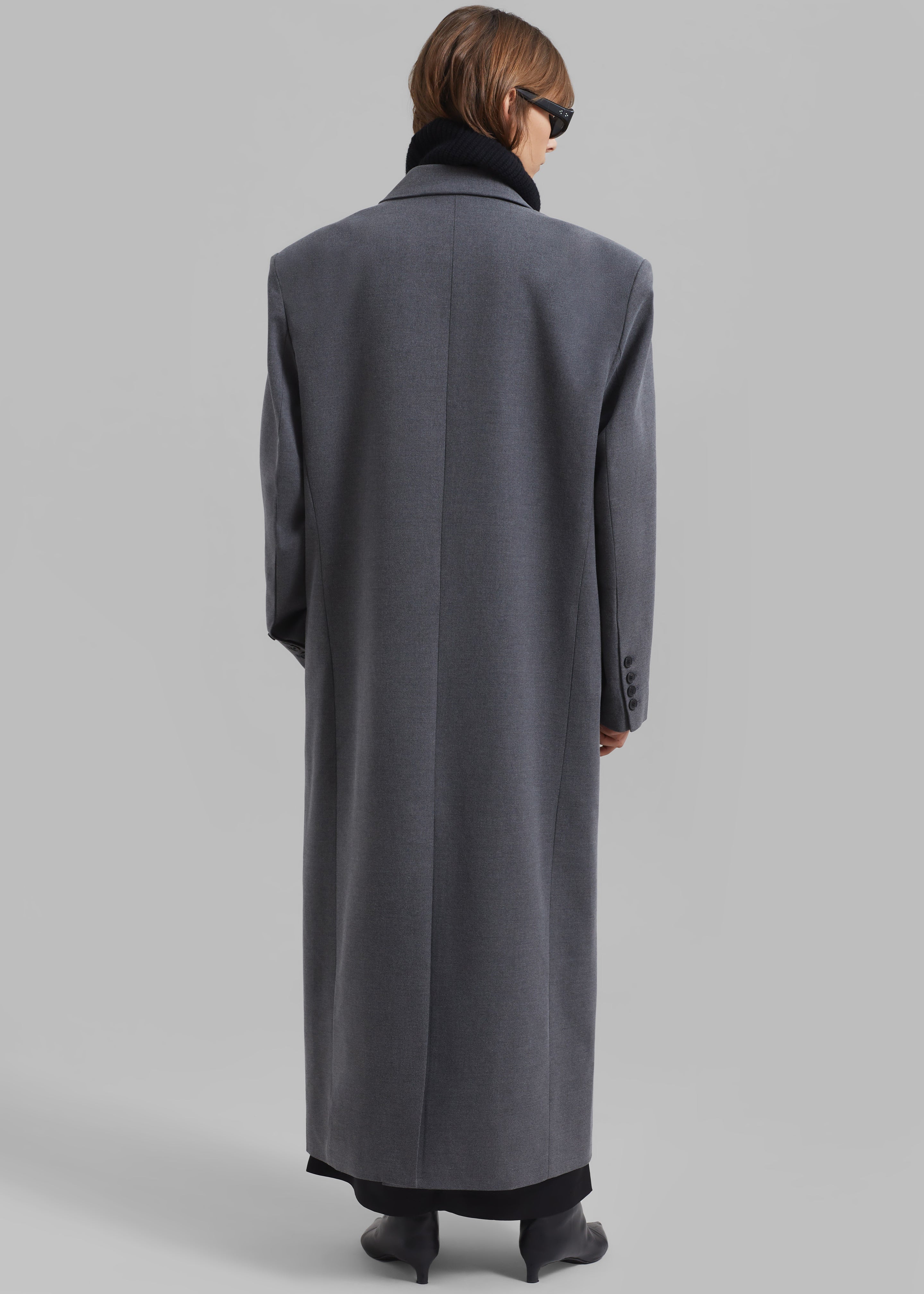 Delphina Long Coat - Grey - 9