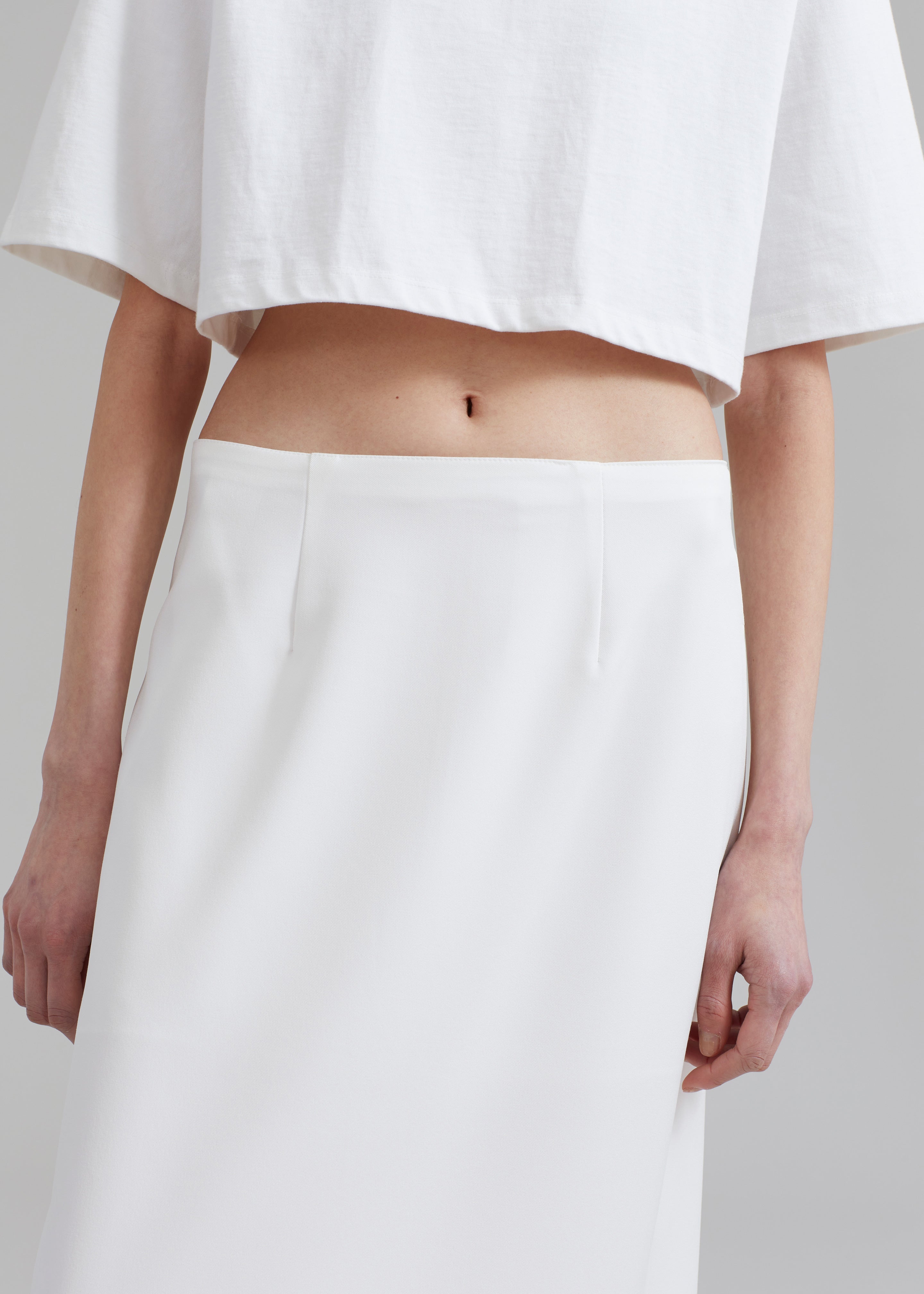 Demi Pencil Skirt - White - 10
