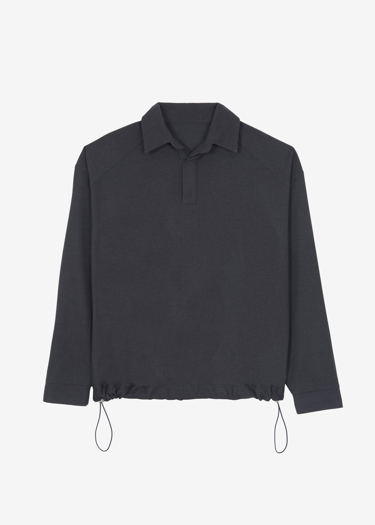 Dennis Drawstring Polo - Charcoal - 7