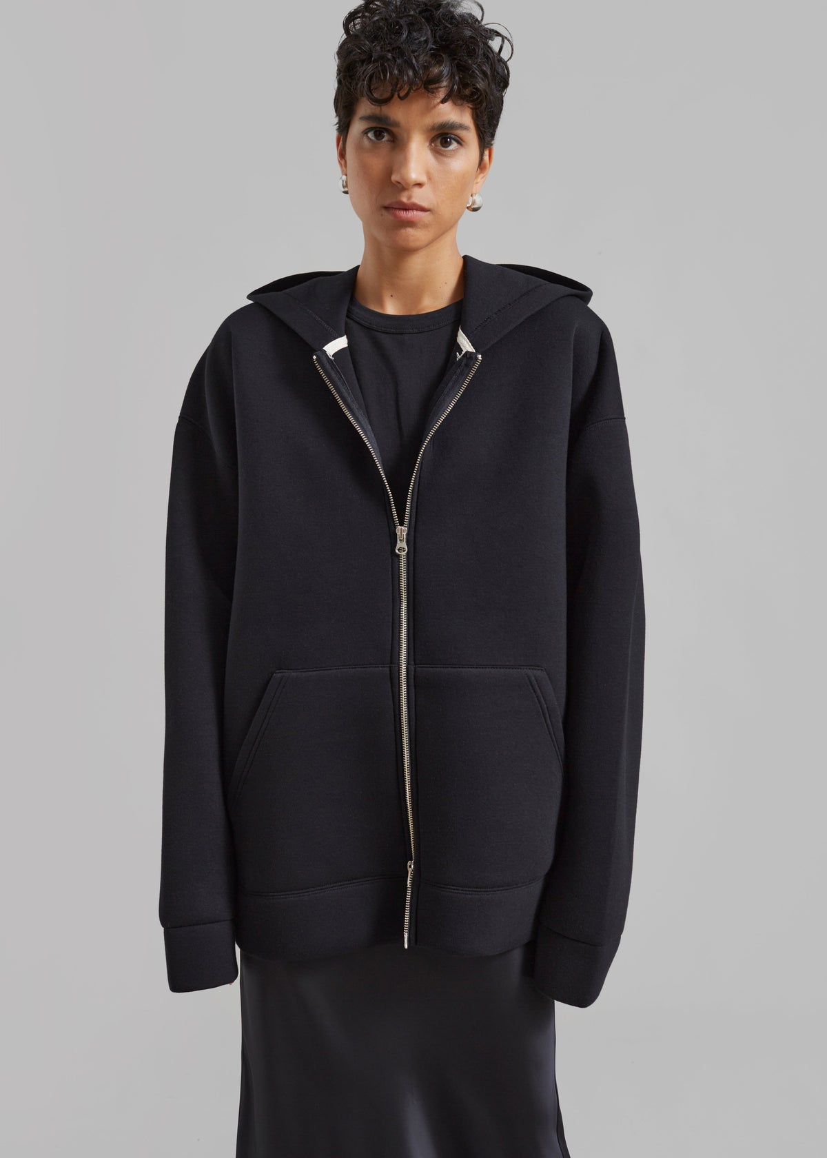 Denton Oversized Hoodie - Black - 4